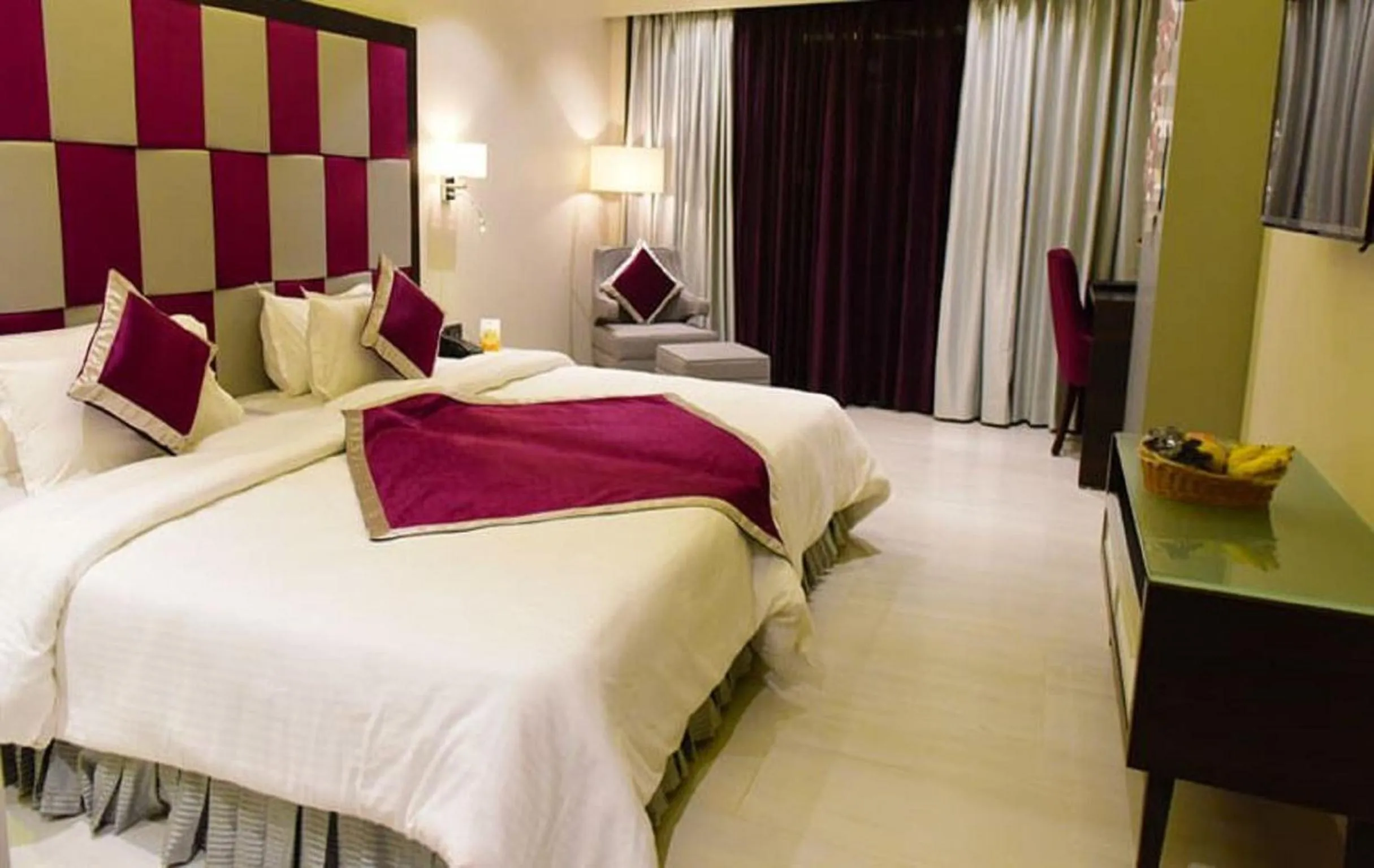 Bed in The Flora Grand, Vasco, Goa