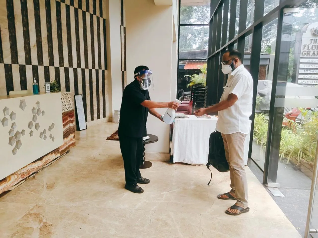 Lobby or reception in The Flora Grand, Vasco, Goa