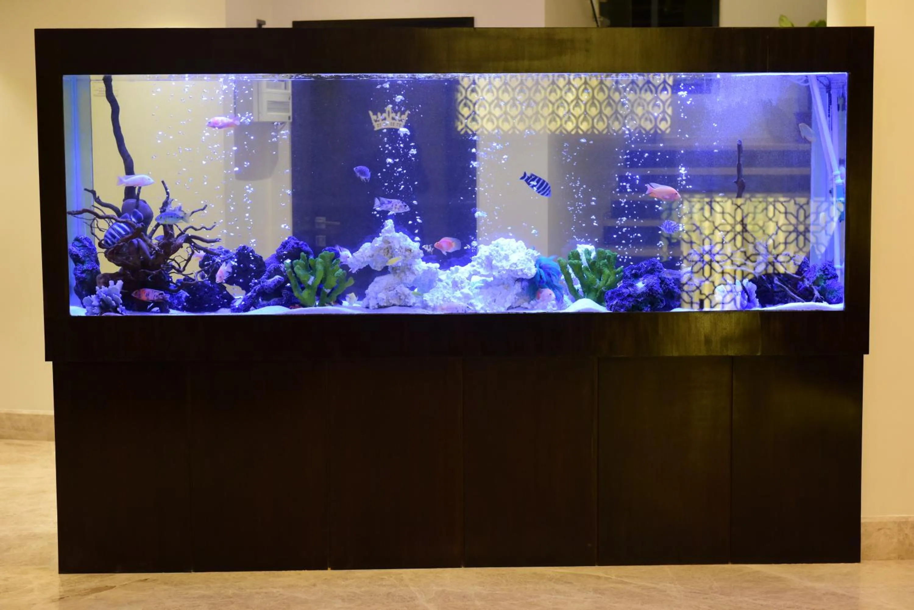 Decorative detail in The Flora Grand, Vasco, Goa