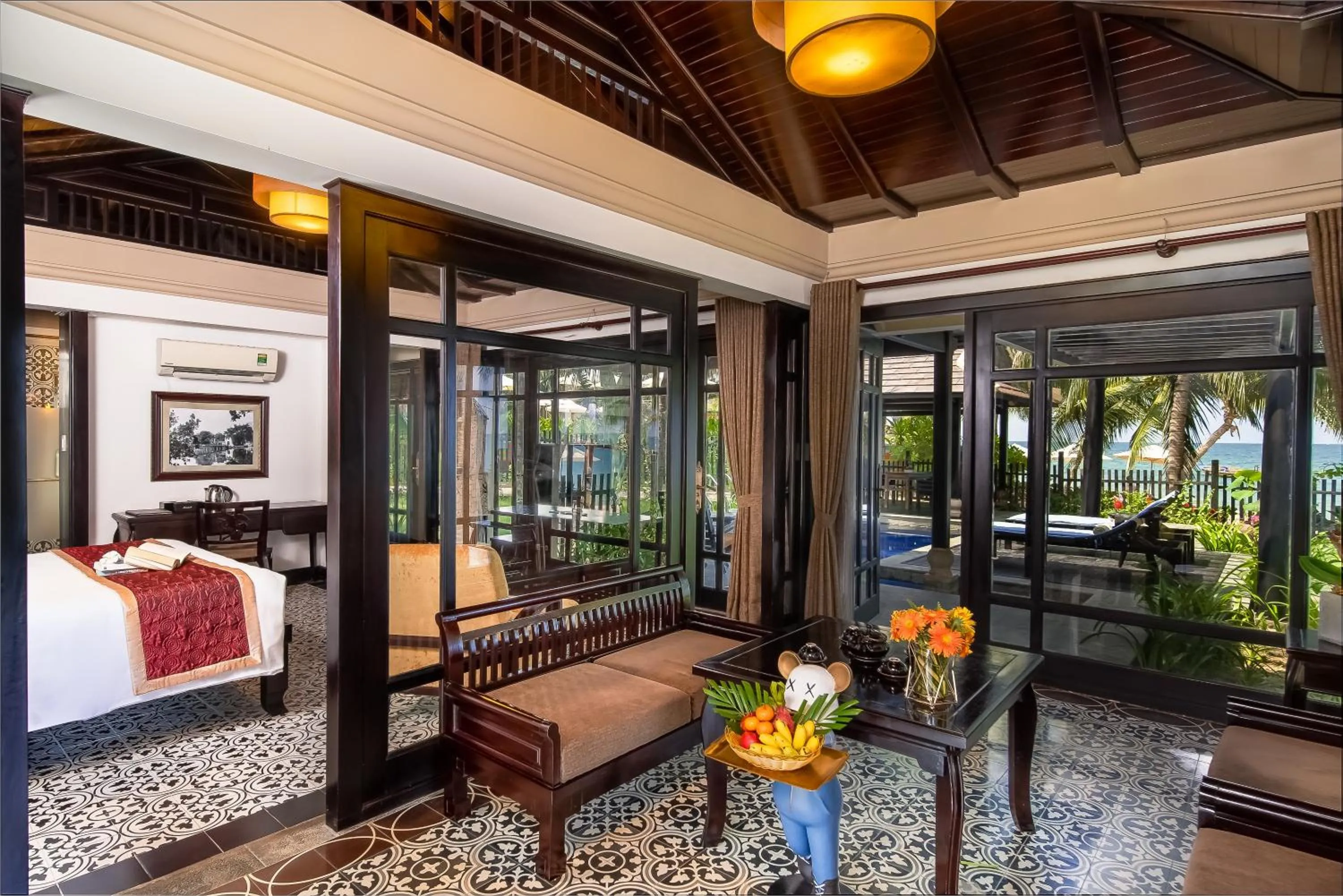 Patio in Anja Beach Resort & Spa