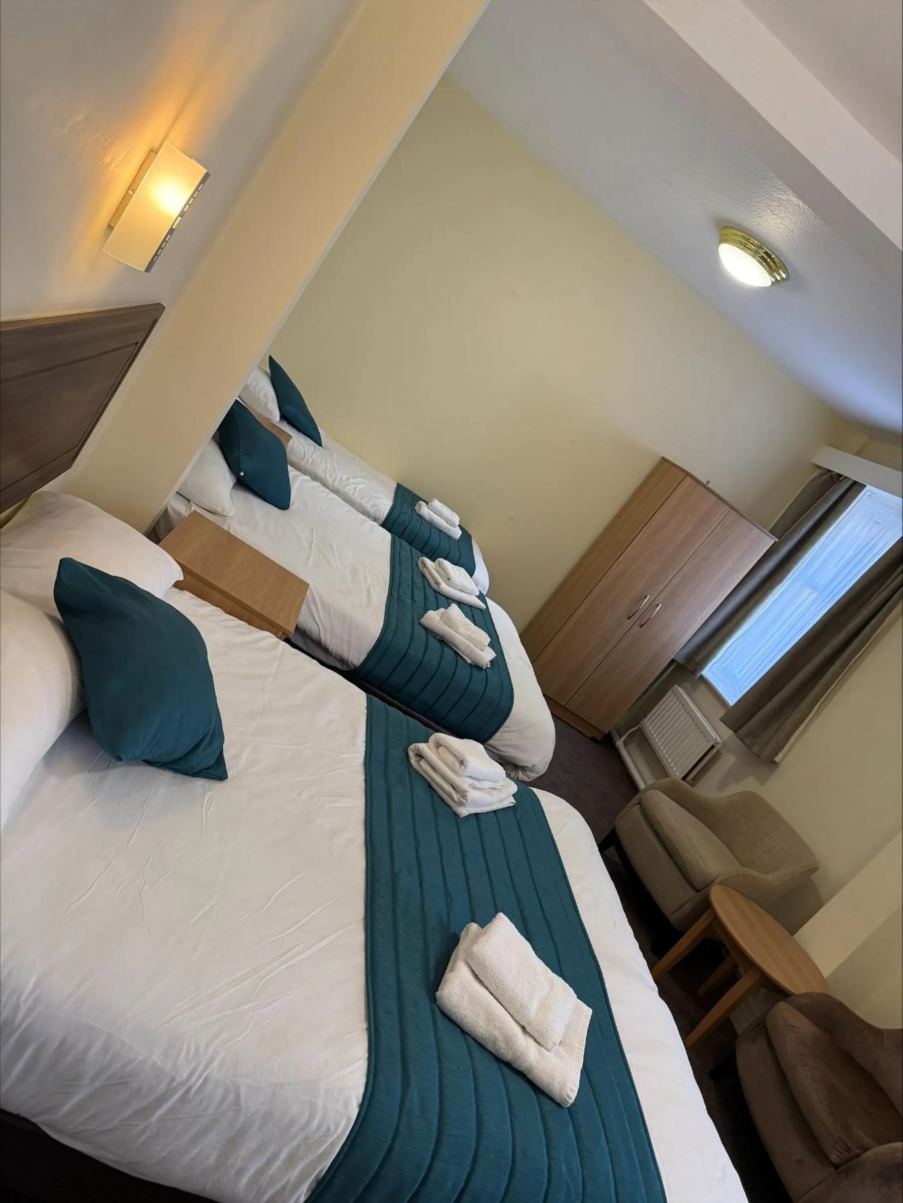 Family, Bed in The Savoy Hotel