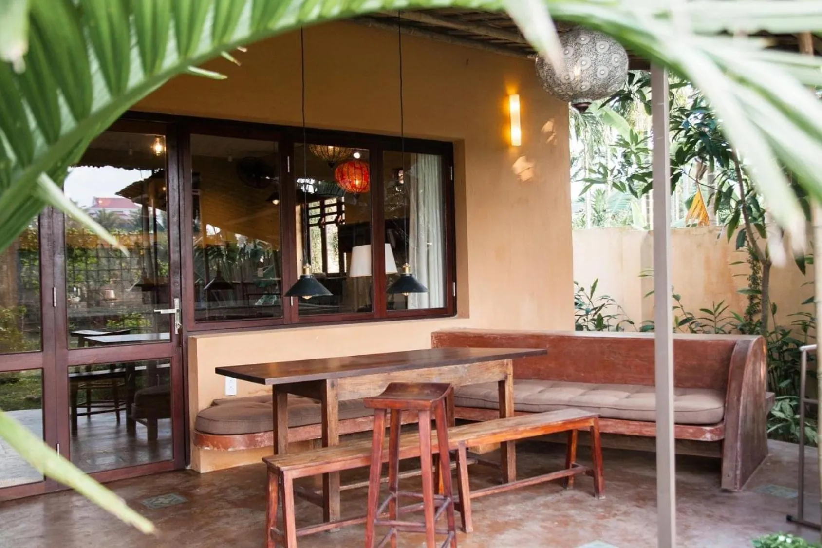 Patio in An Villa boutique resort