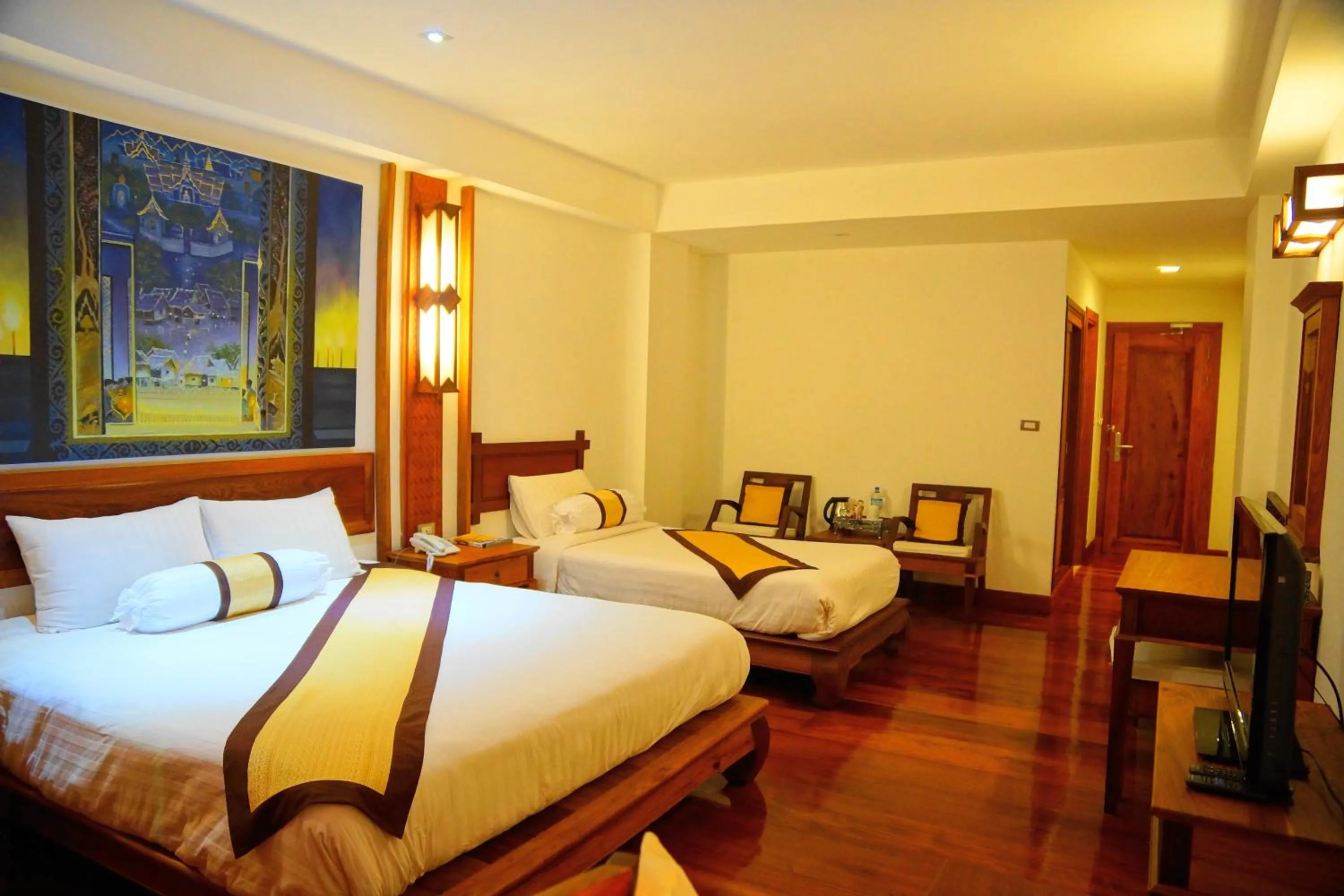 Bedroom, Bed in Chanthapanya Hotel
