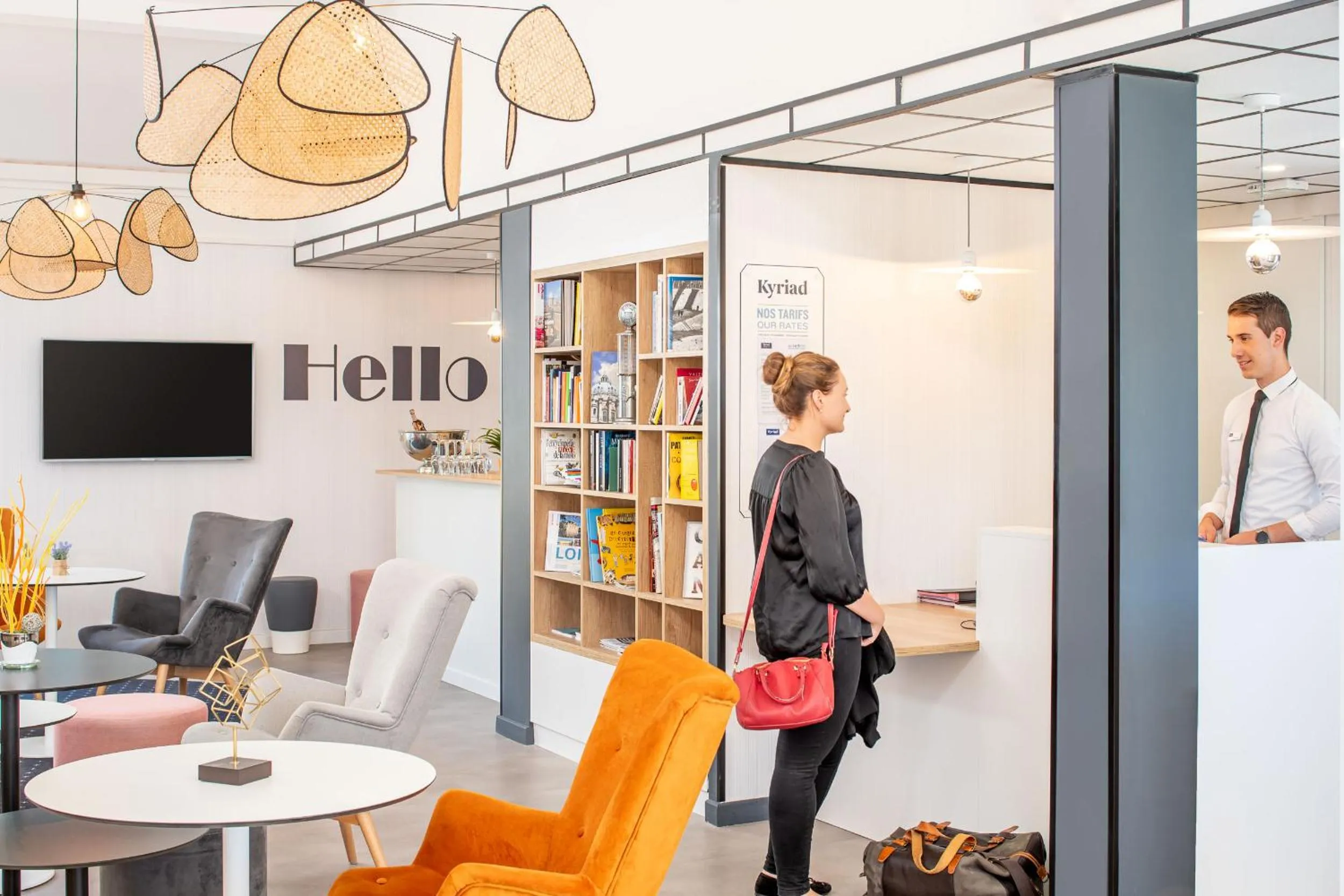 Lobby or reception in KYRIAD LYON EST – Saint Quentin Fallavier