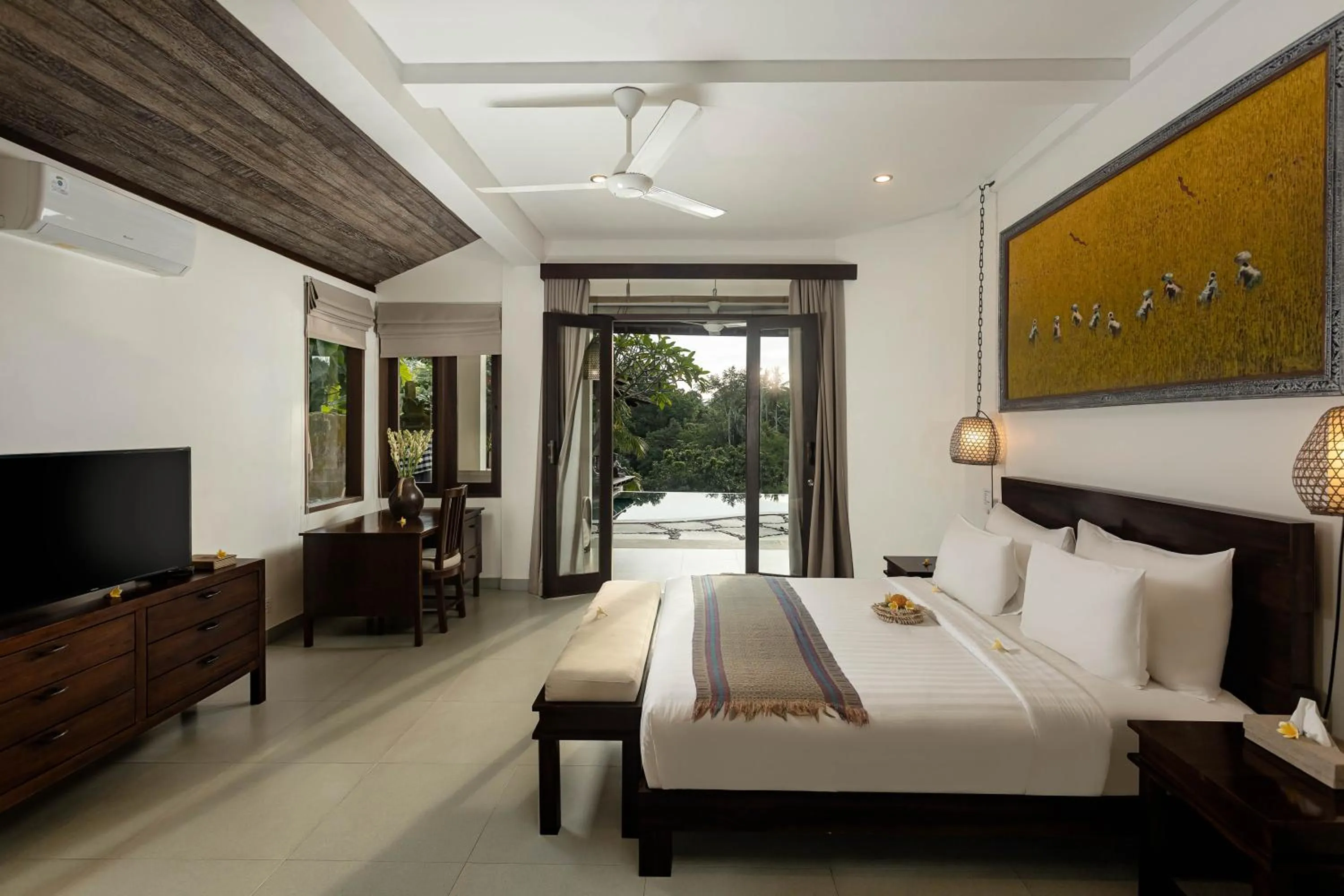 Bed in Villa Beji Mawang Ubud by GenuineHost