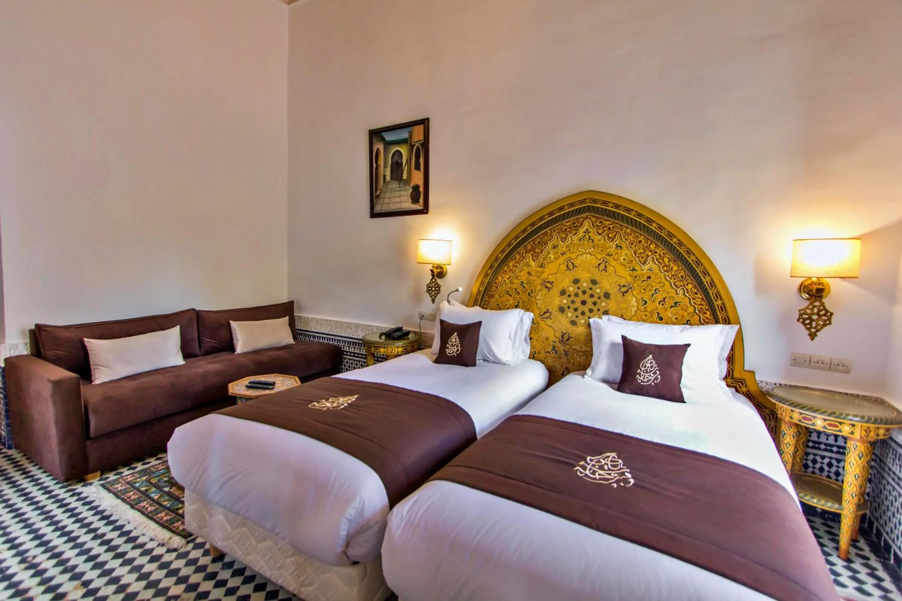 Bed in Riad Marjana suites & Spa