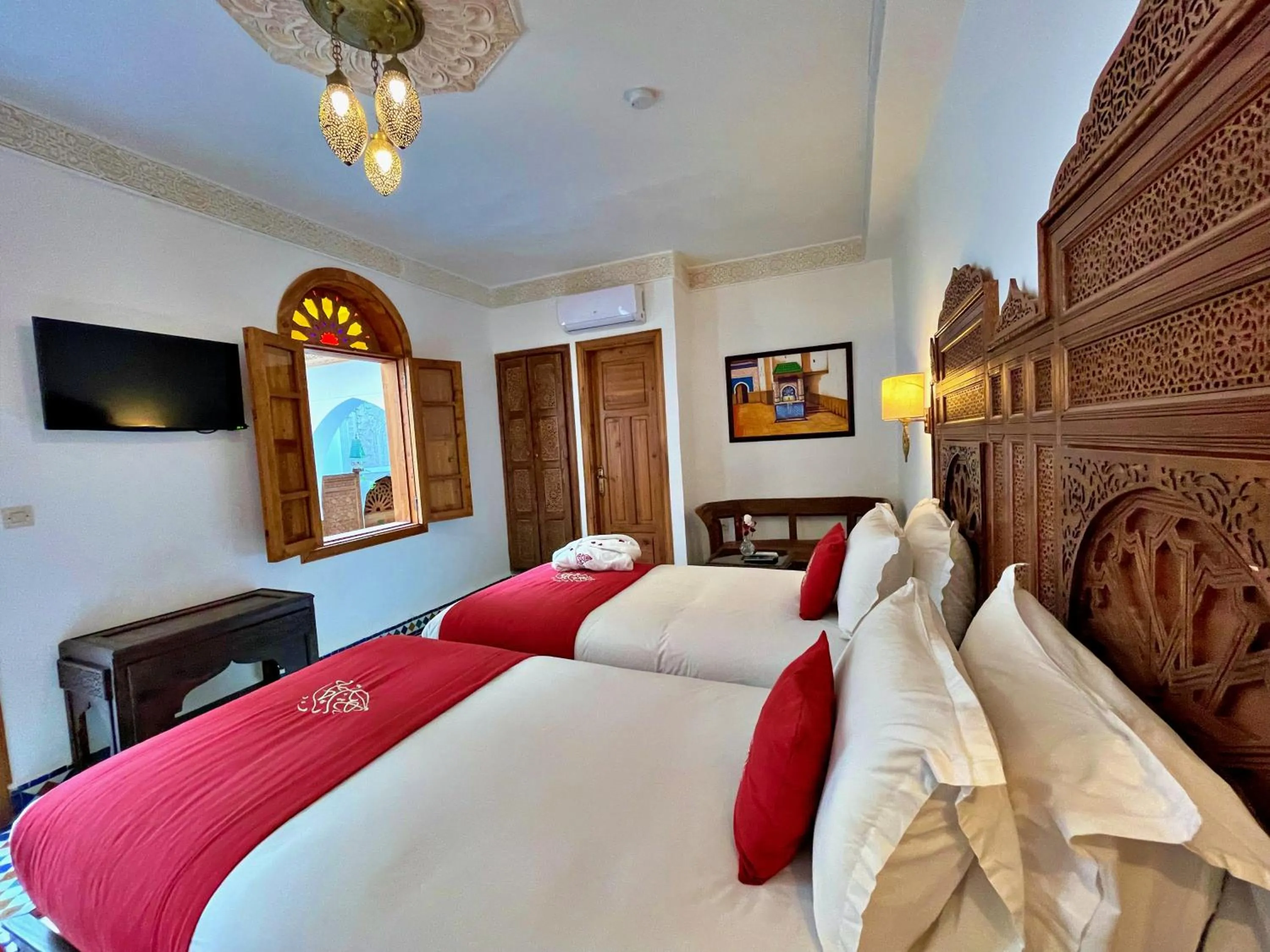 Bed in Riad Marjana suites & Spa