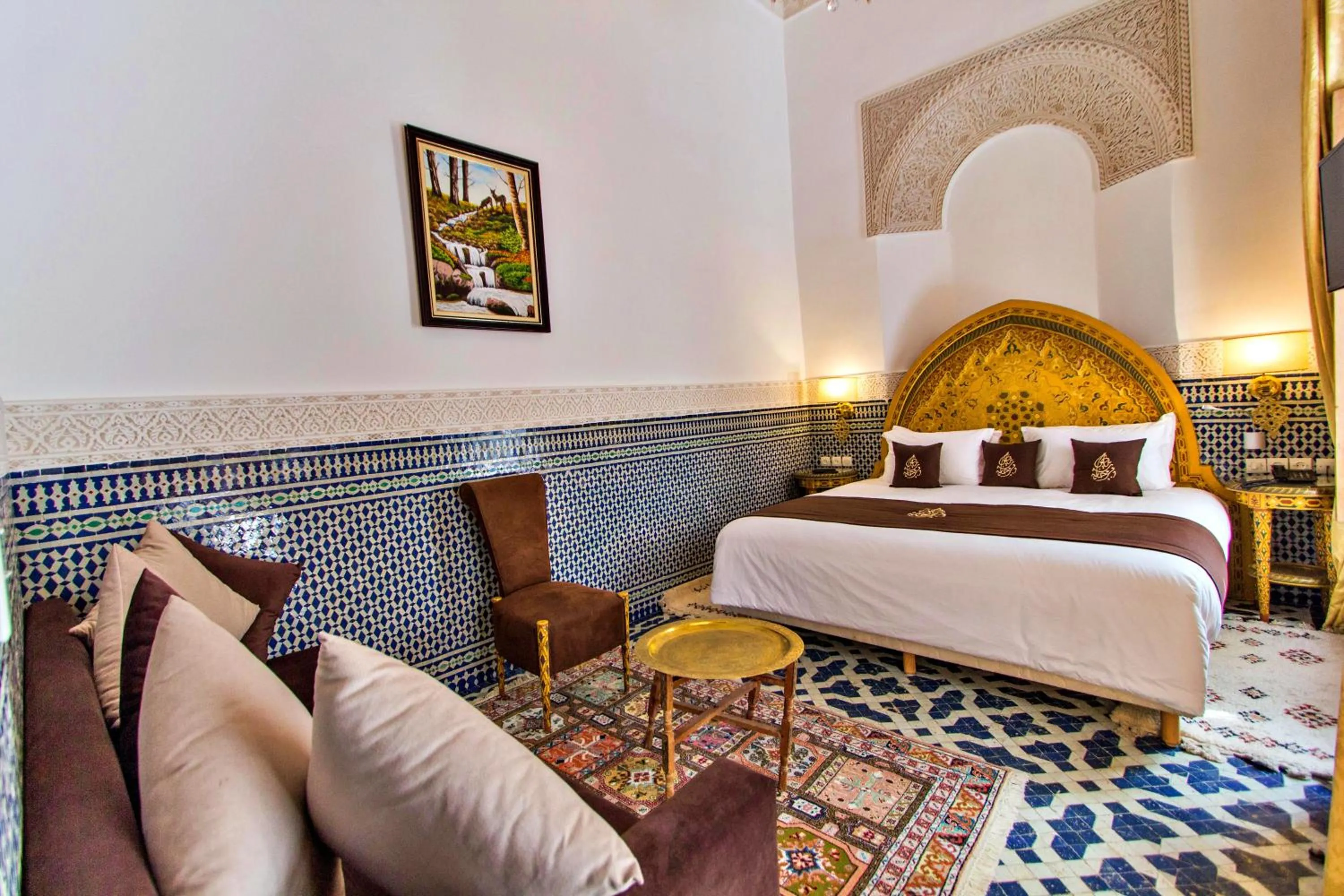 Bed in Riad Marjana suites & Spa