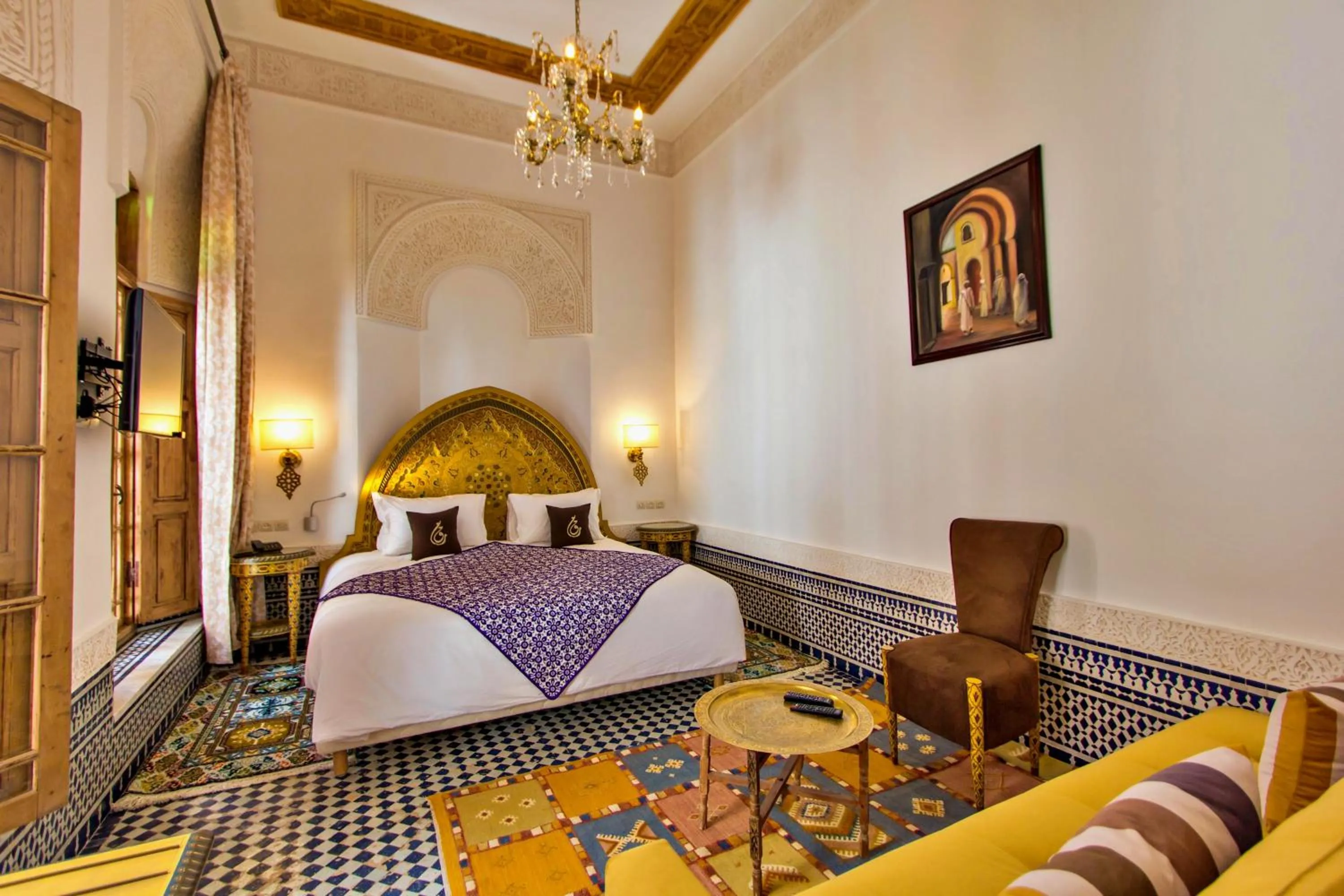 Bed in Riad Marjana suites & Spa