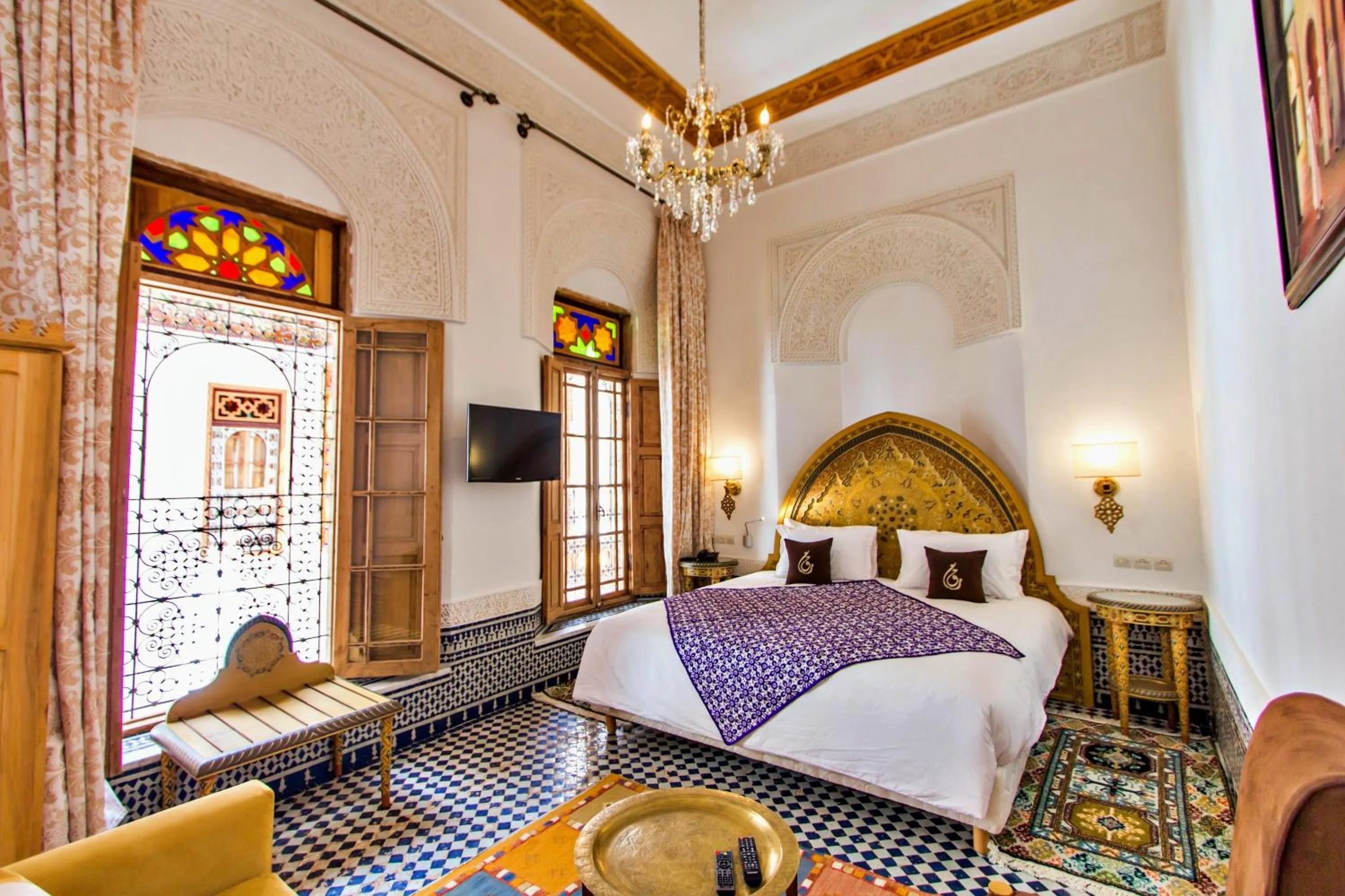 Bed in Riad Marjana suites & Spa