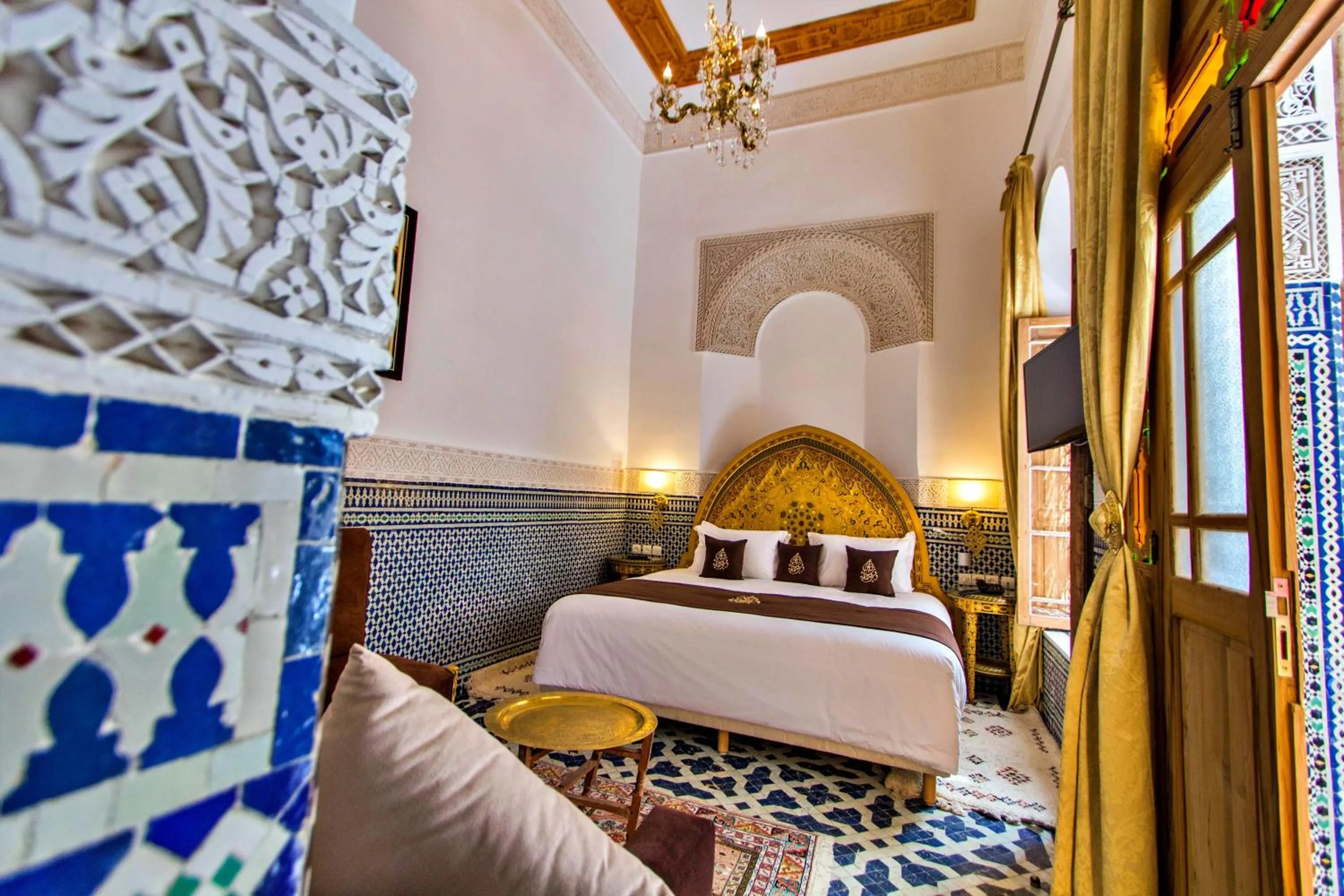 Bed in Riad Marjana suites & Spa