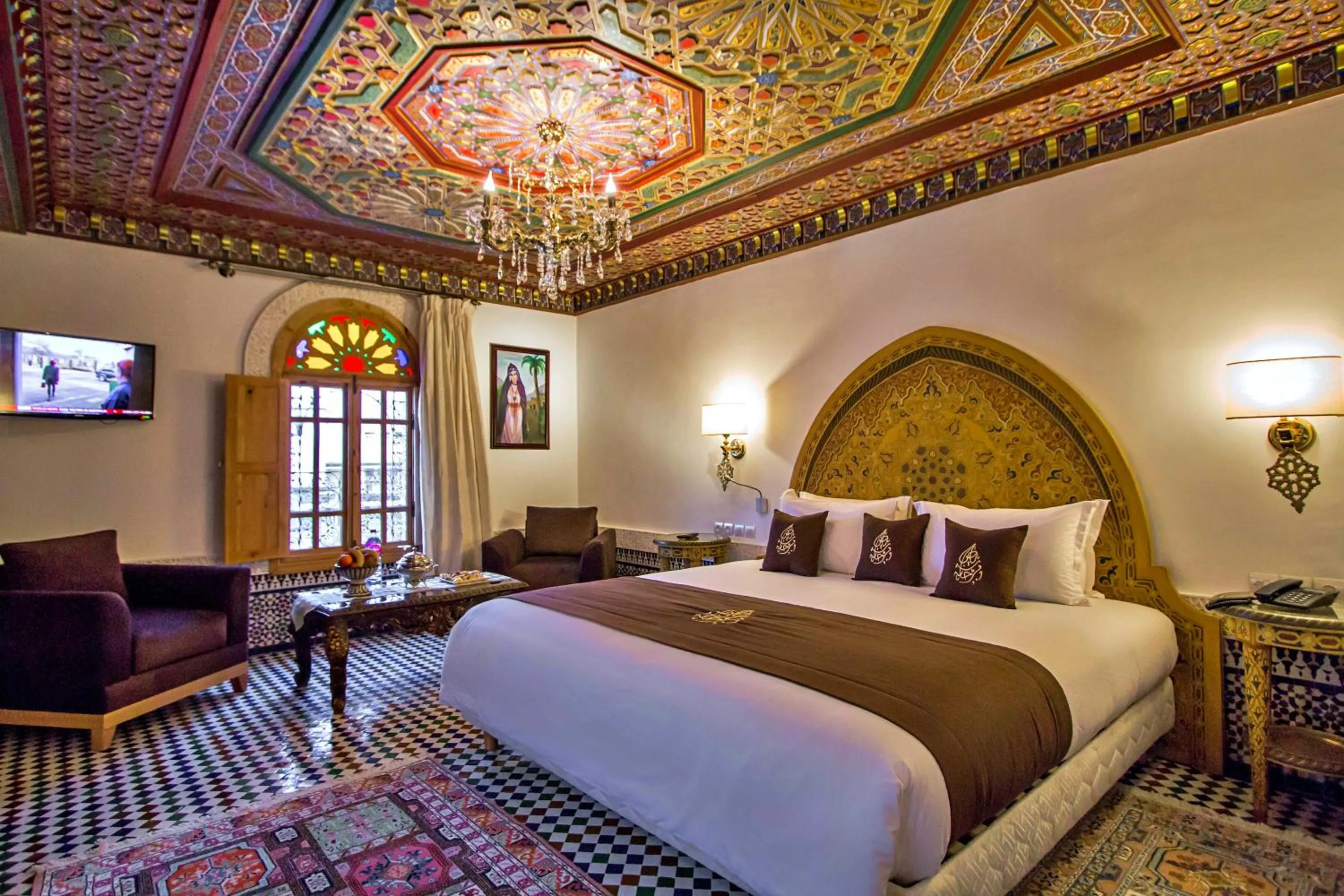 Bed in Riad Marjana suites & Spa