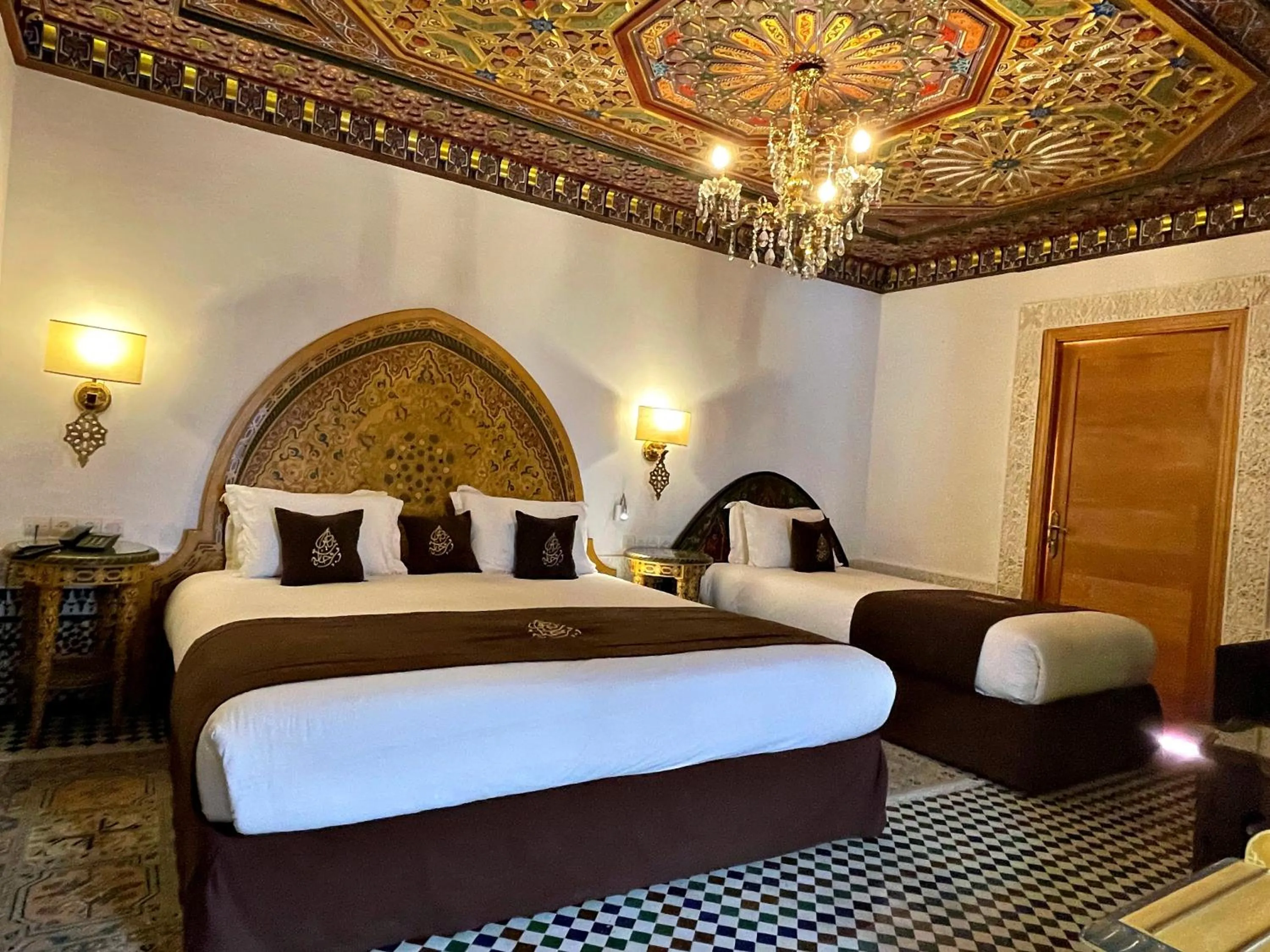 Bed in Riad Marjana suites & Spa