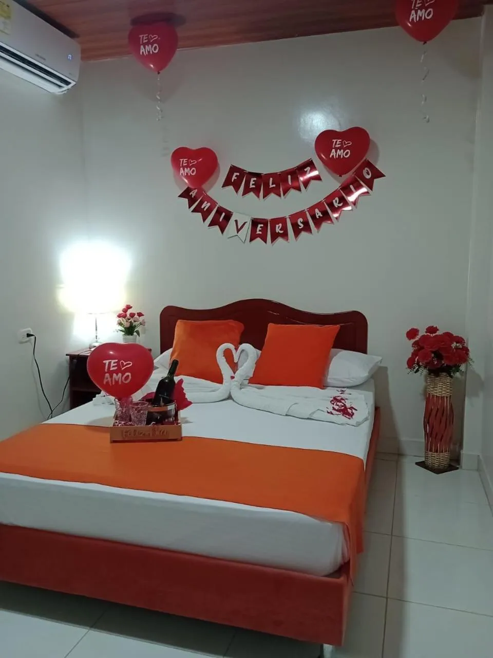 Bed in Hotel Colonial Villavieja