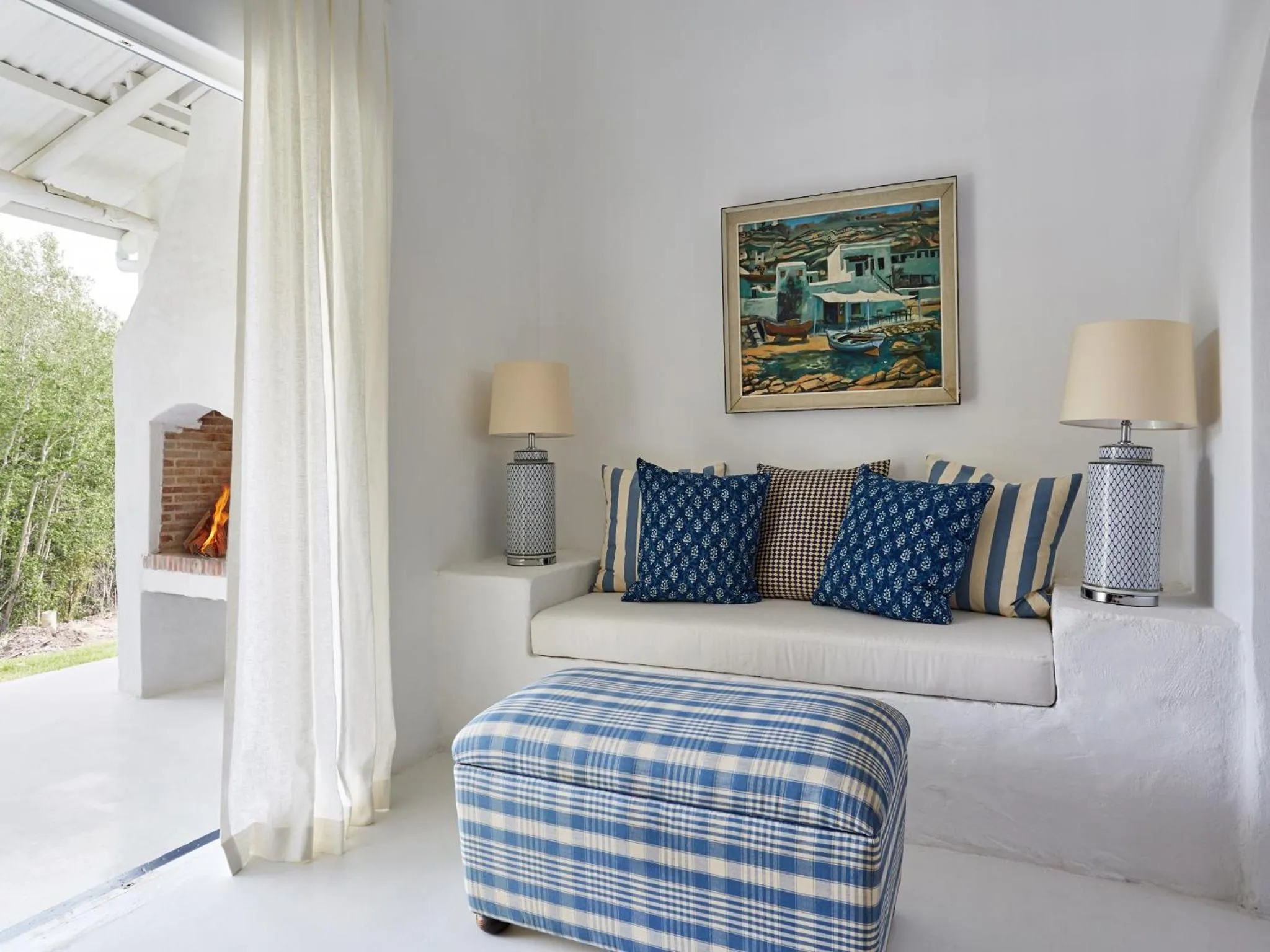 Patio, Bed in La Cotte Forest Cottages