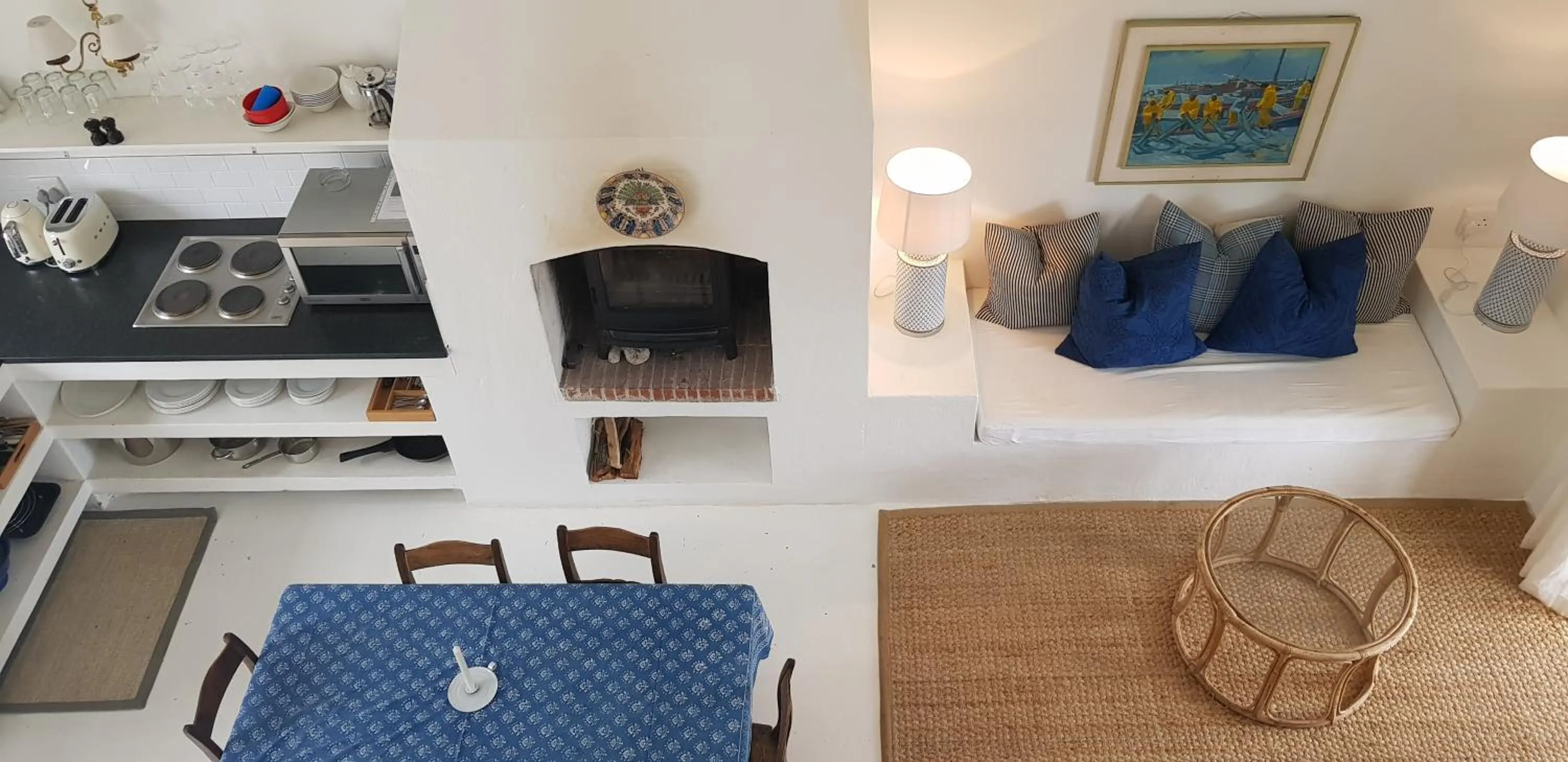 Kitchen or kitchenette in La Cotte Forest Cottages