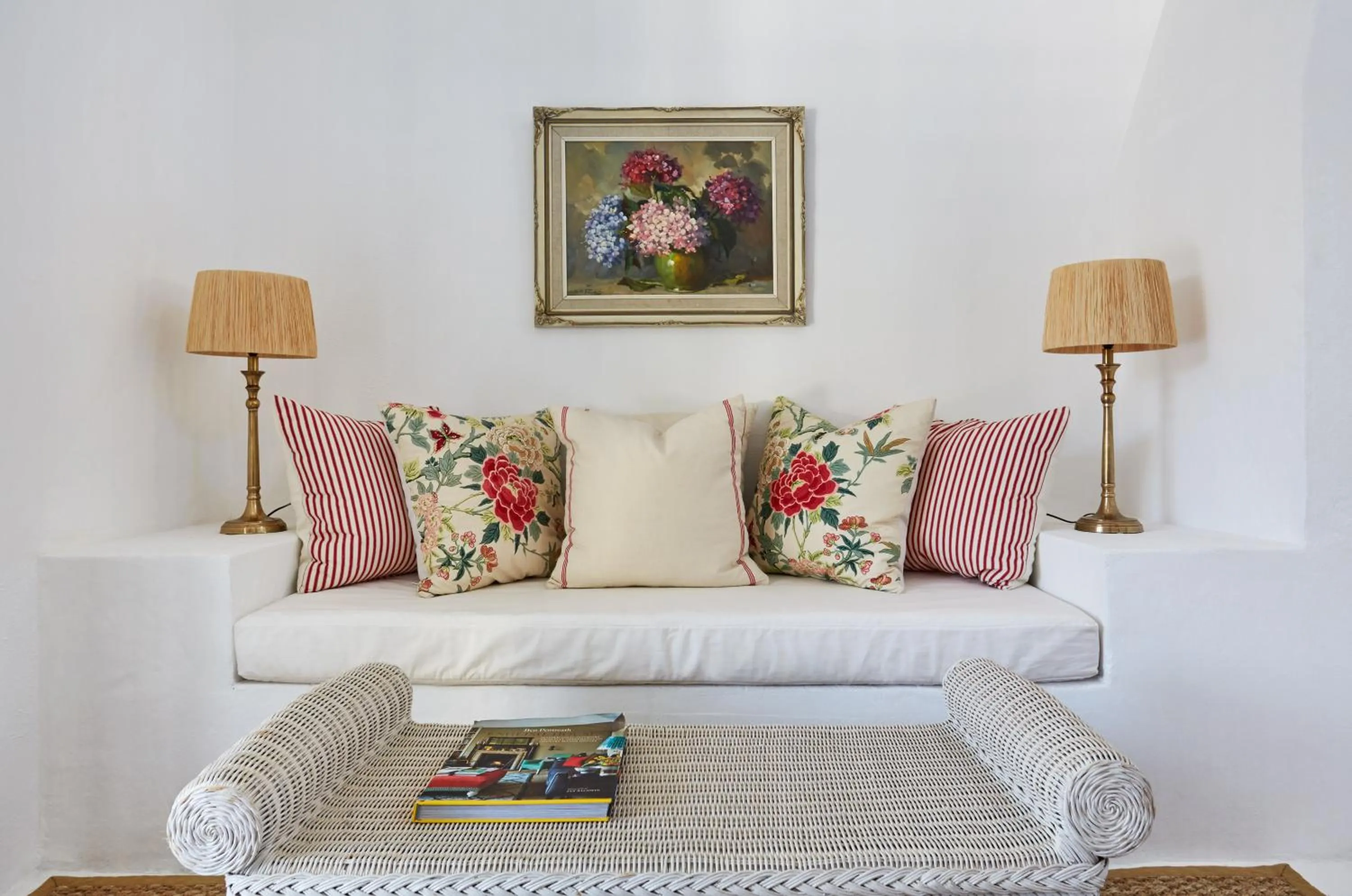 Seating area in La Cotte Forest Cottages