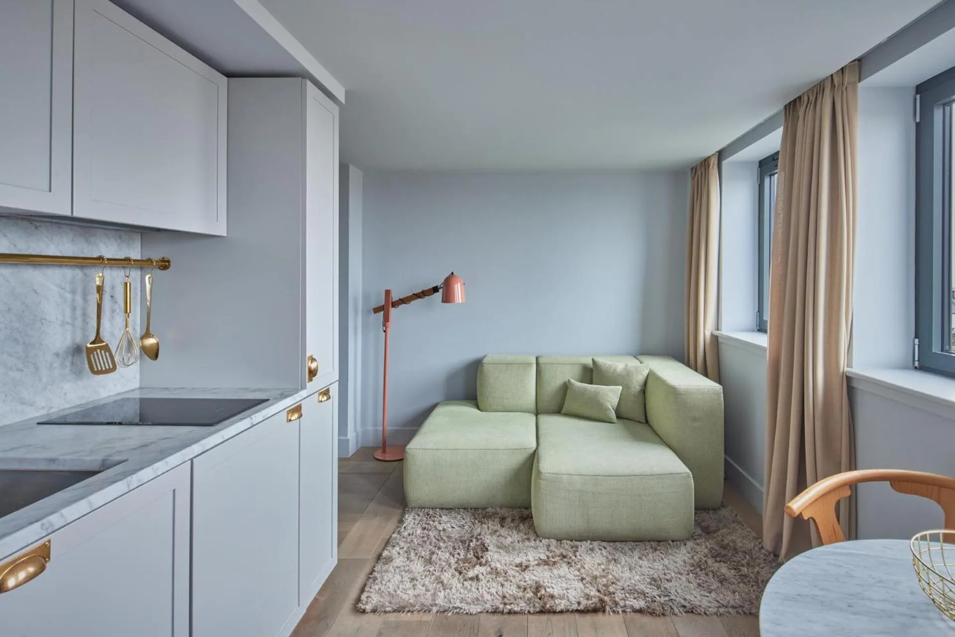 Seating area in Eden Locke