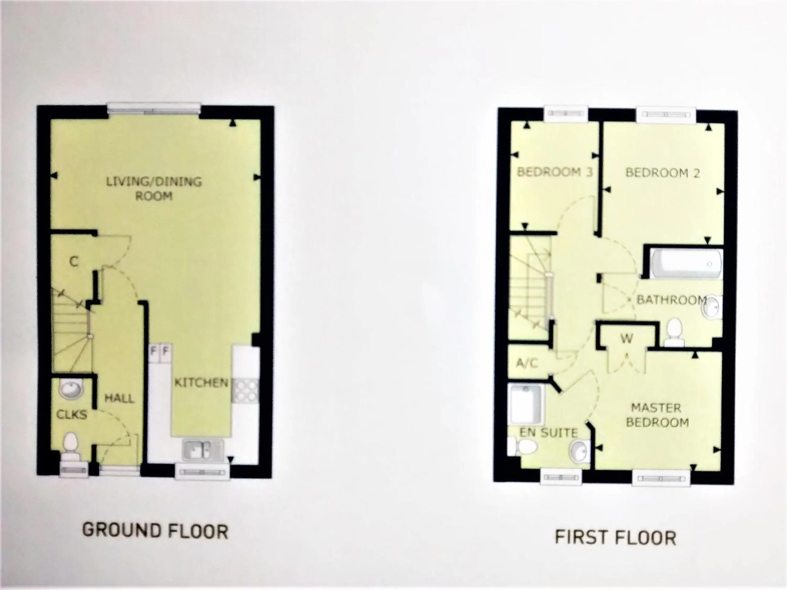 Floor plan in Thistle Cottage