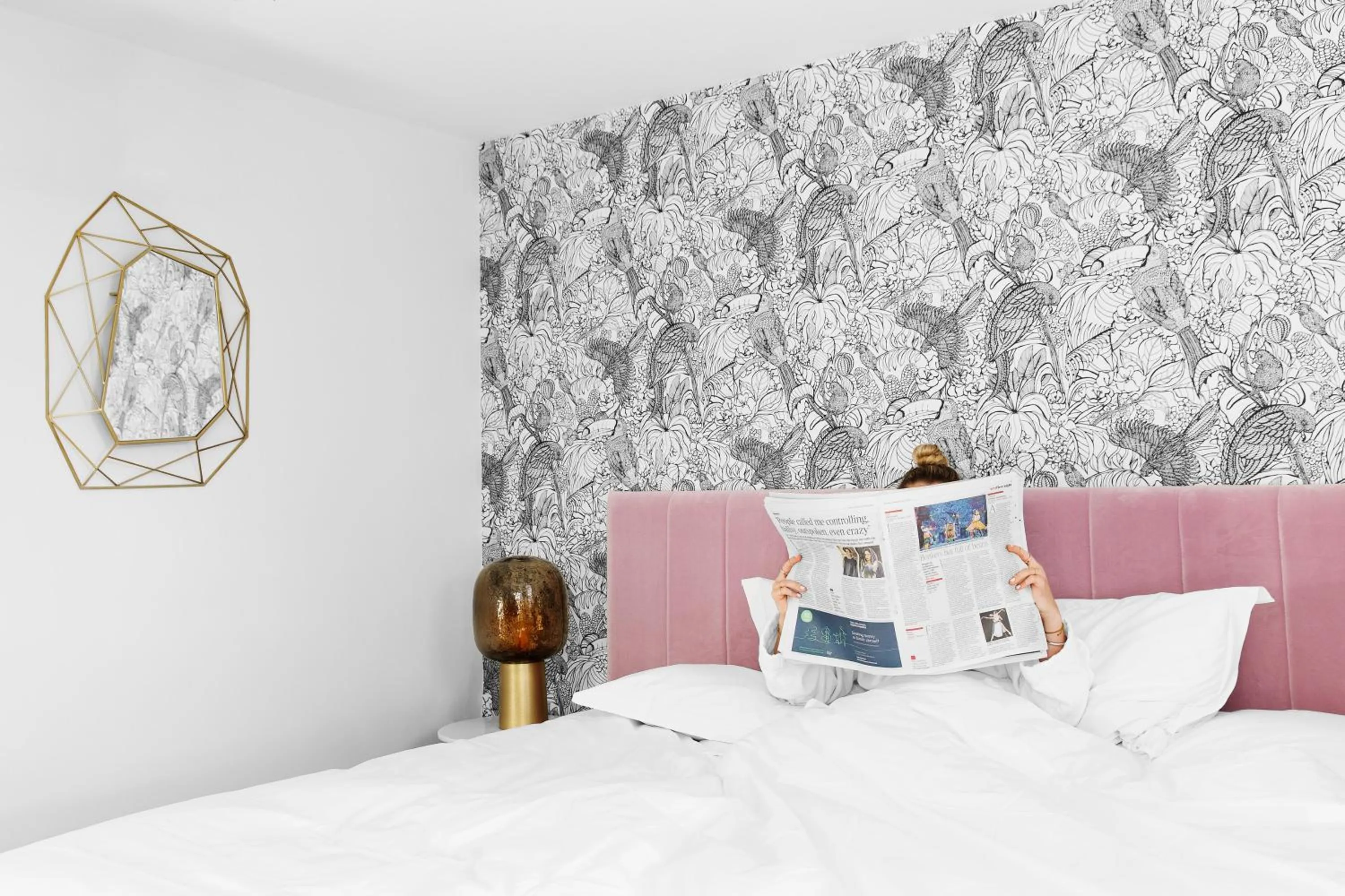 People, Bed in The Lodge Hotel - Putney