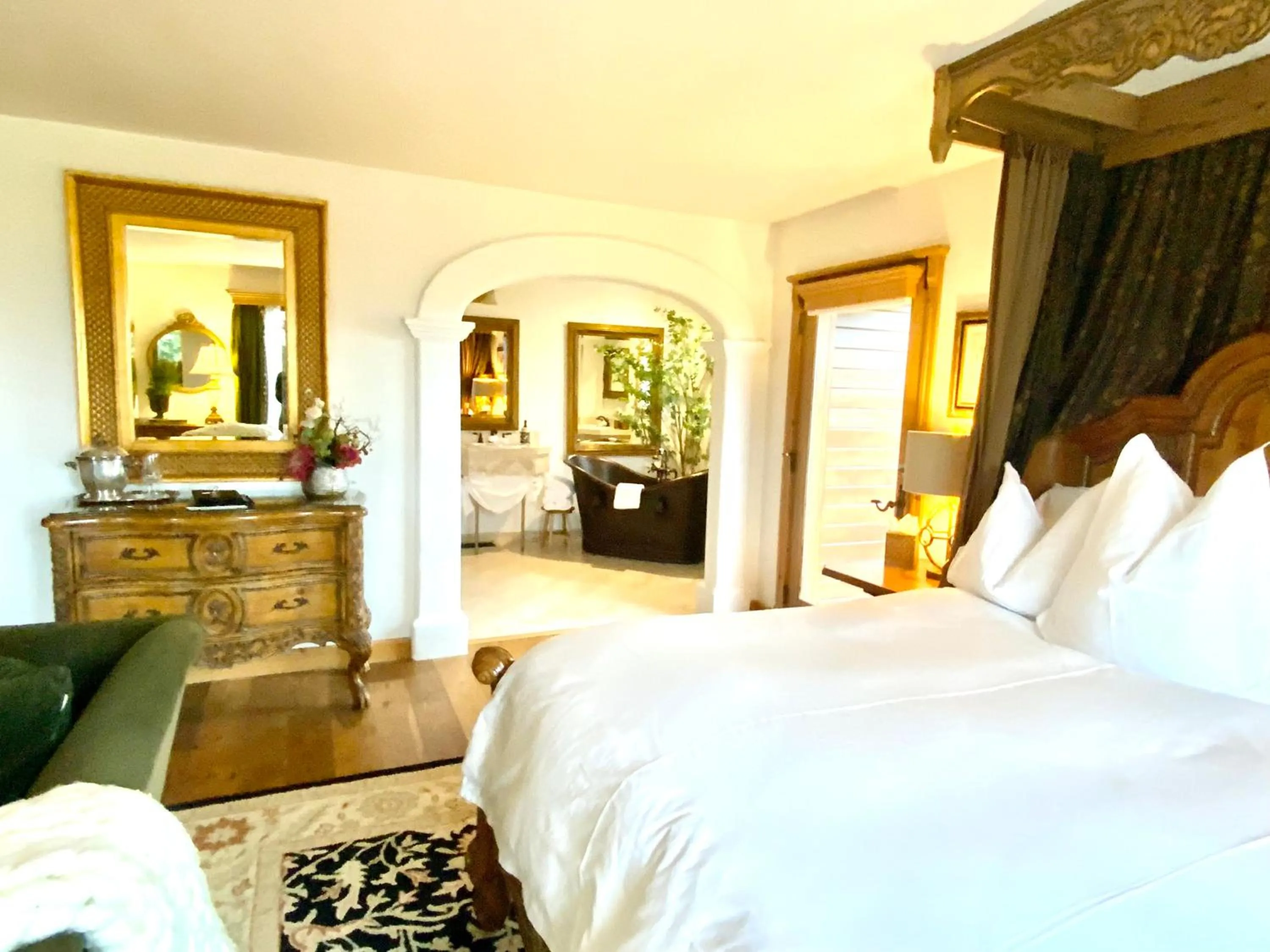 Bed in Abendblume