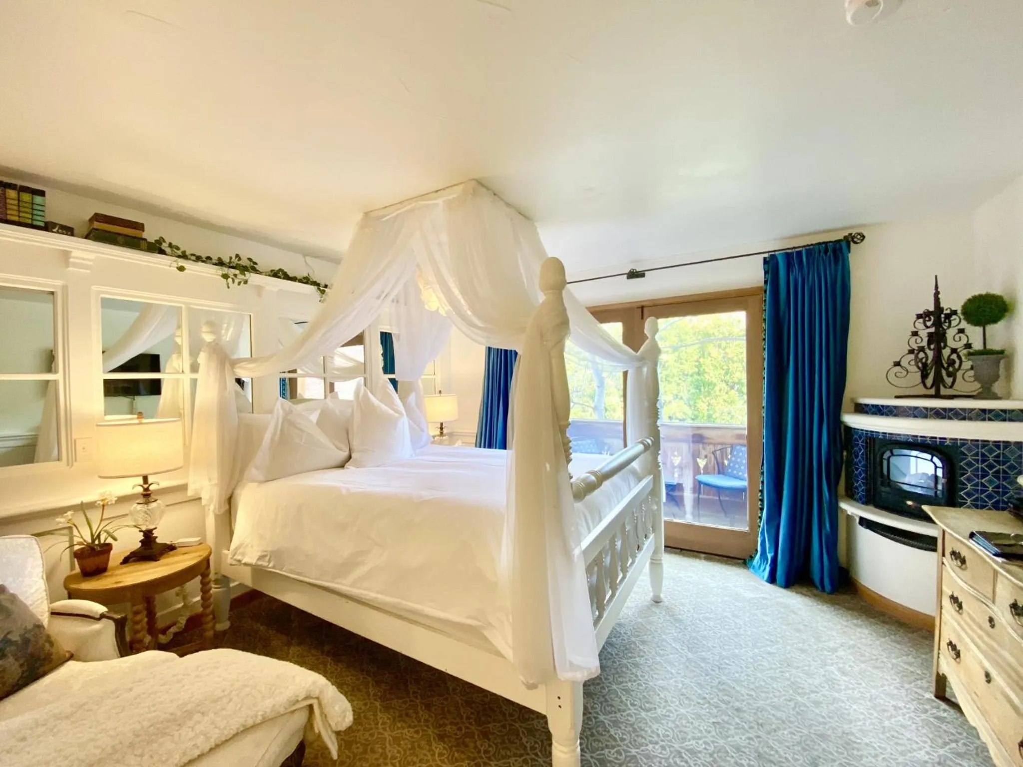 Bed in Abendblume