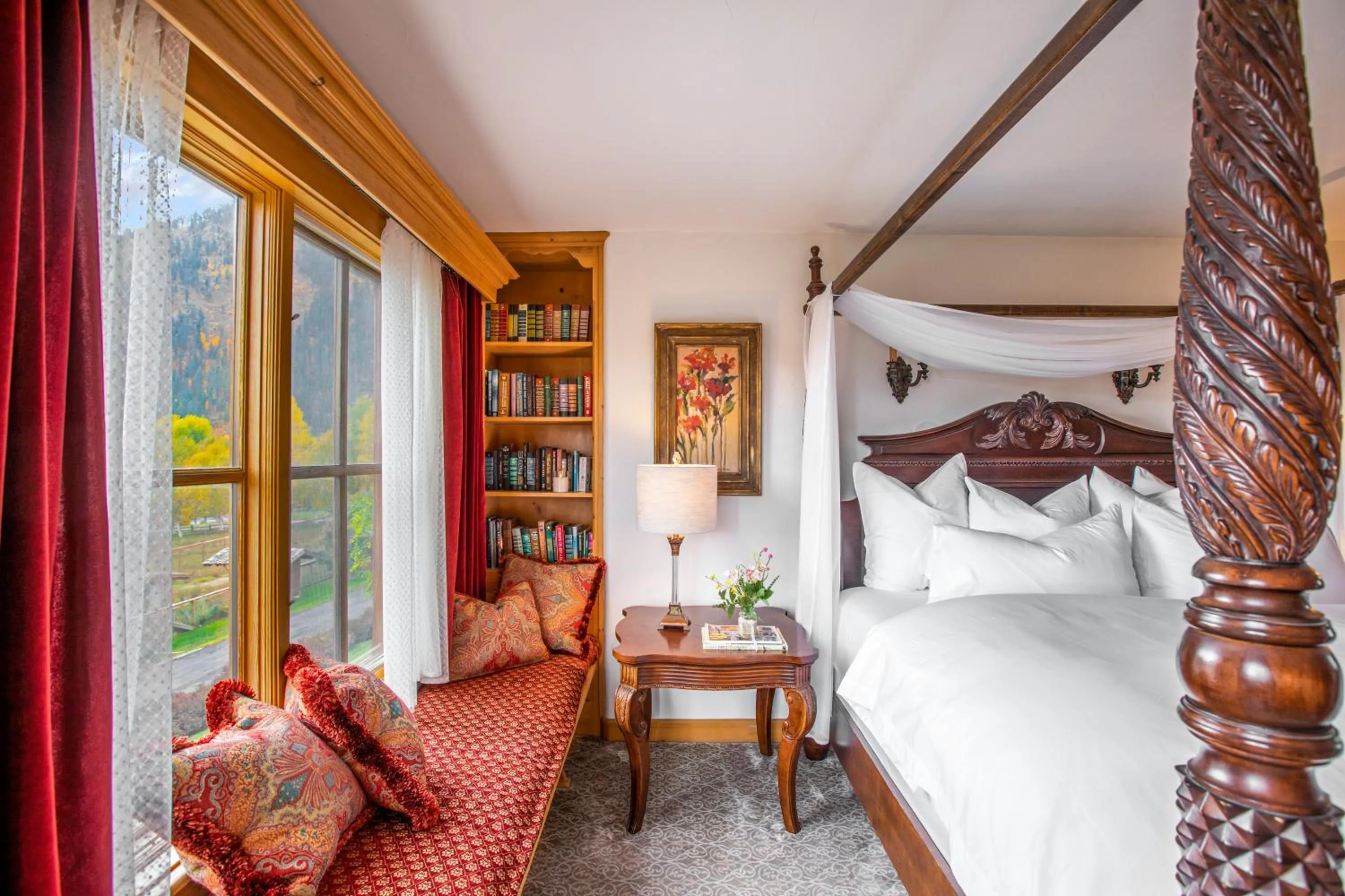 Bed in Abendblume