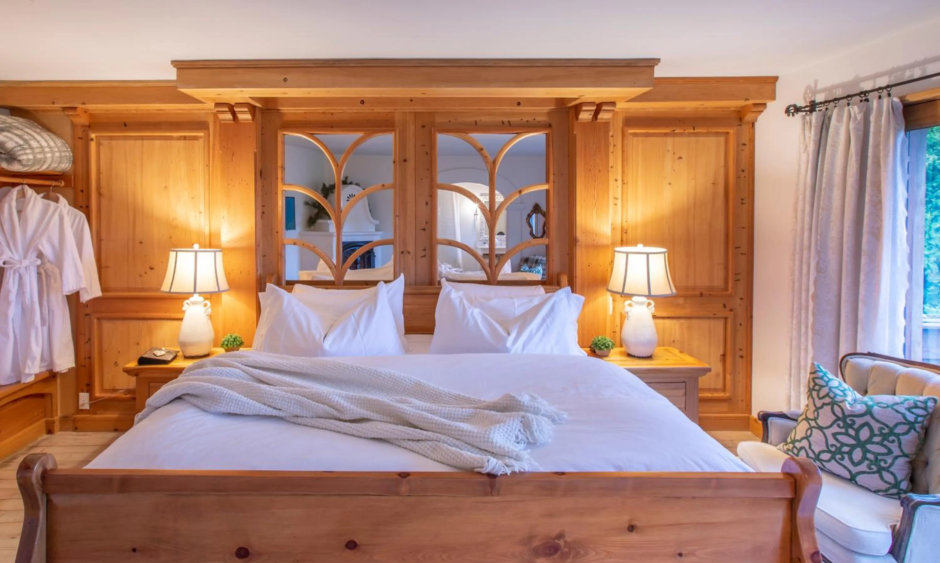 Bed in Abendblume