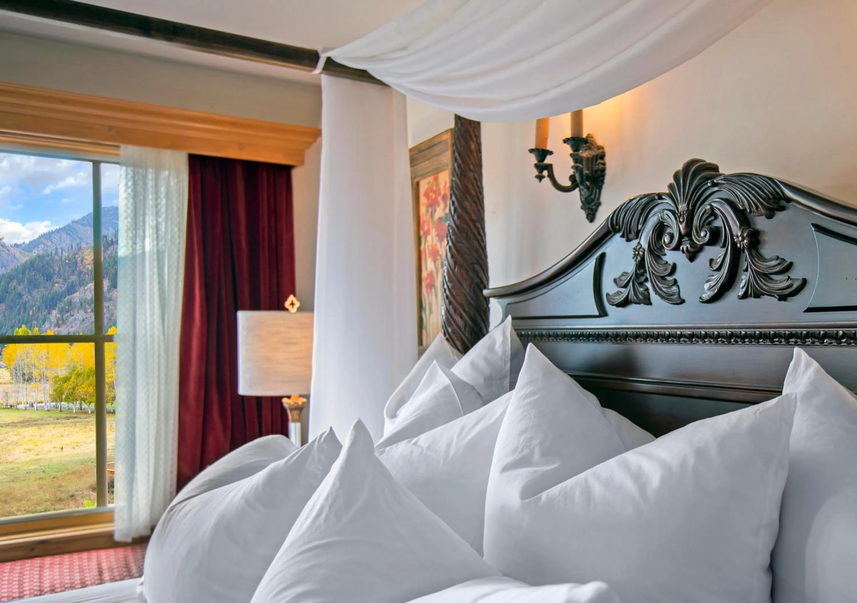 Bed in Abendblume