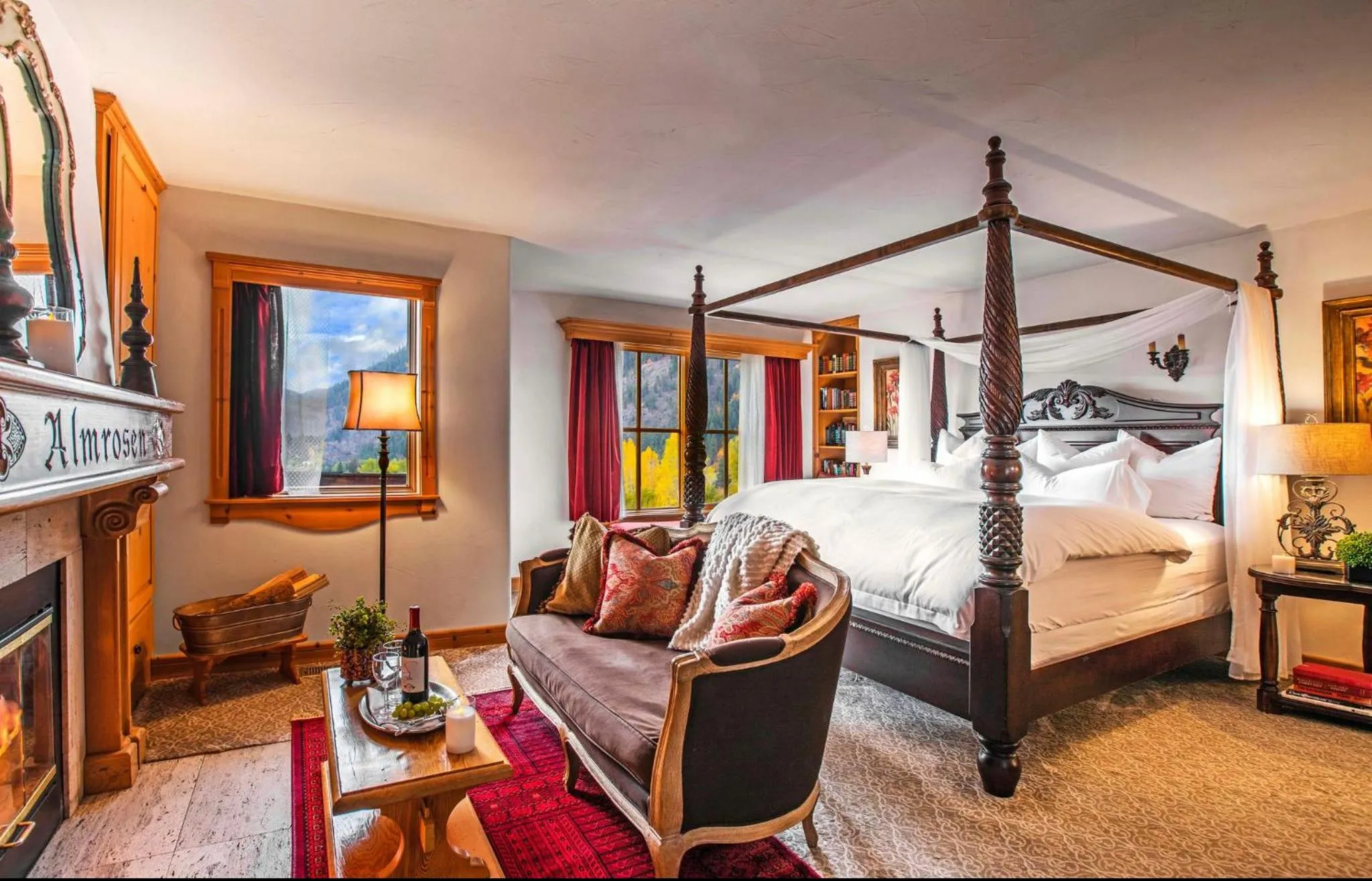 Bed in Abendblume