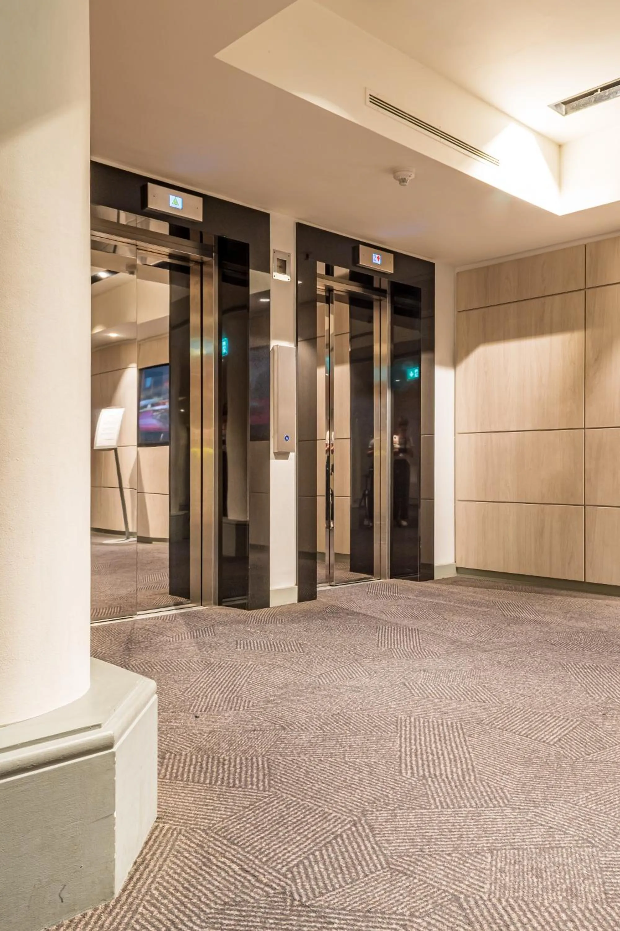elevator in The Marble Arch Hotel, by Thistle