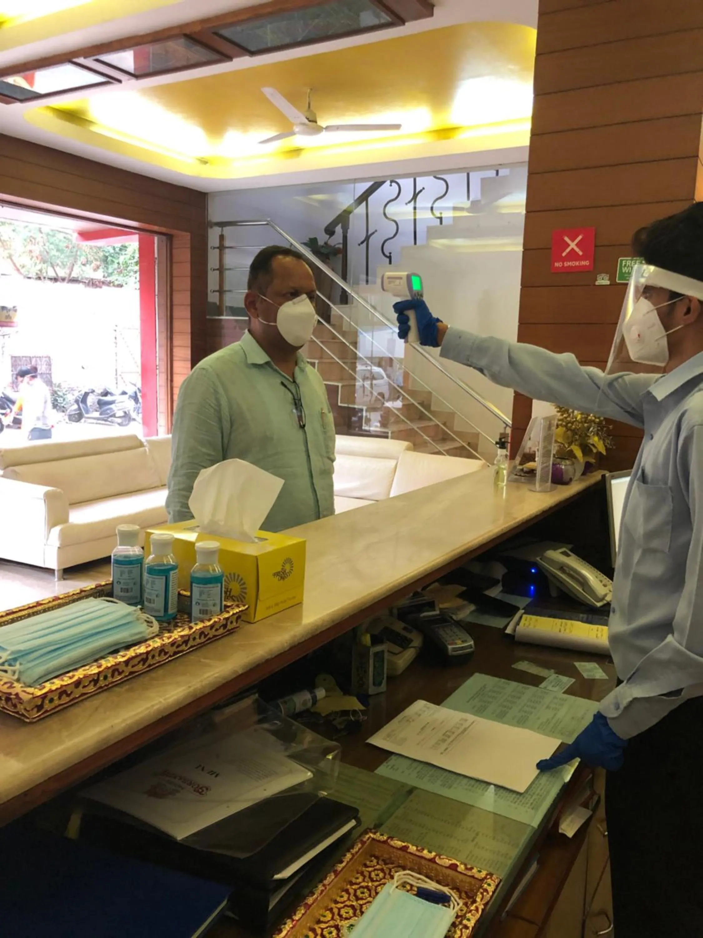 Lobby or reception in Hotel Gorbandh