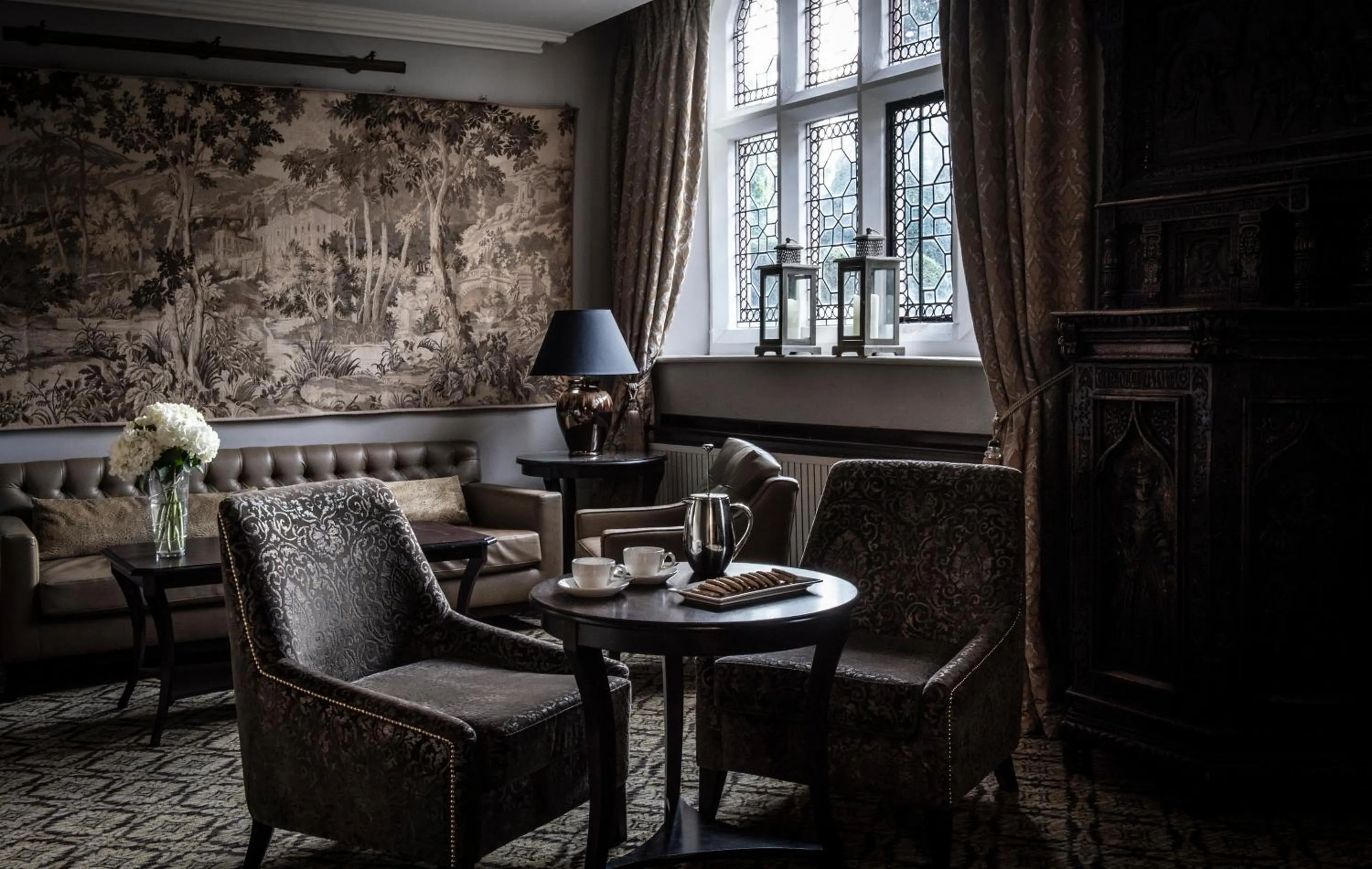 Seating area in New Hall Hotel & Spa, Birmingham