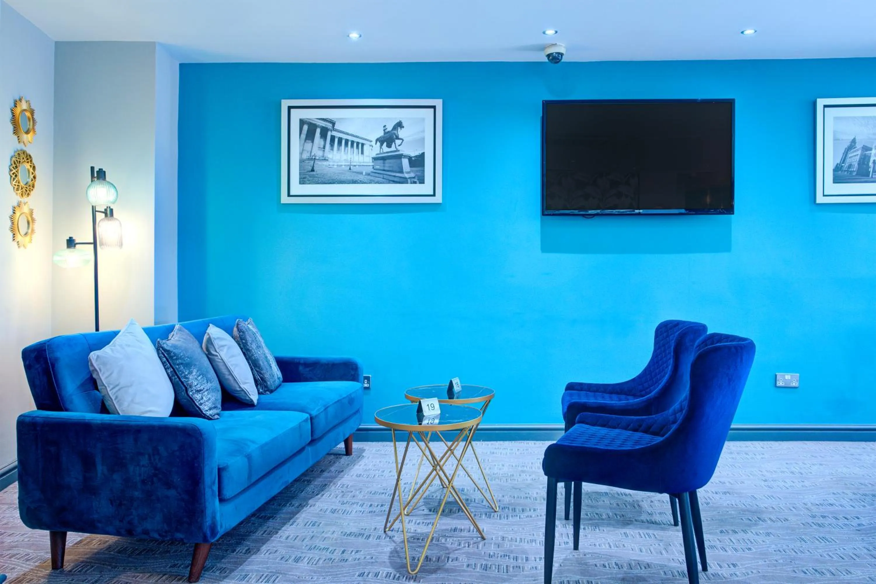 Seating area in Atlantic Tower Hotel Liverpool By Sunday