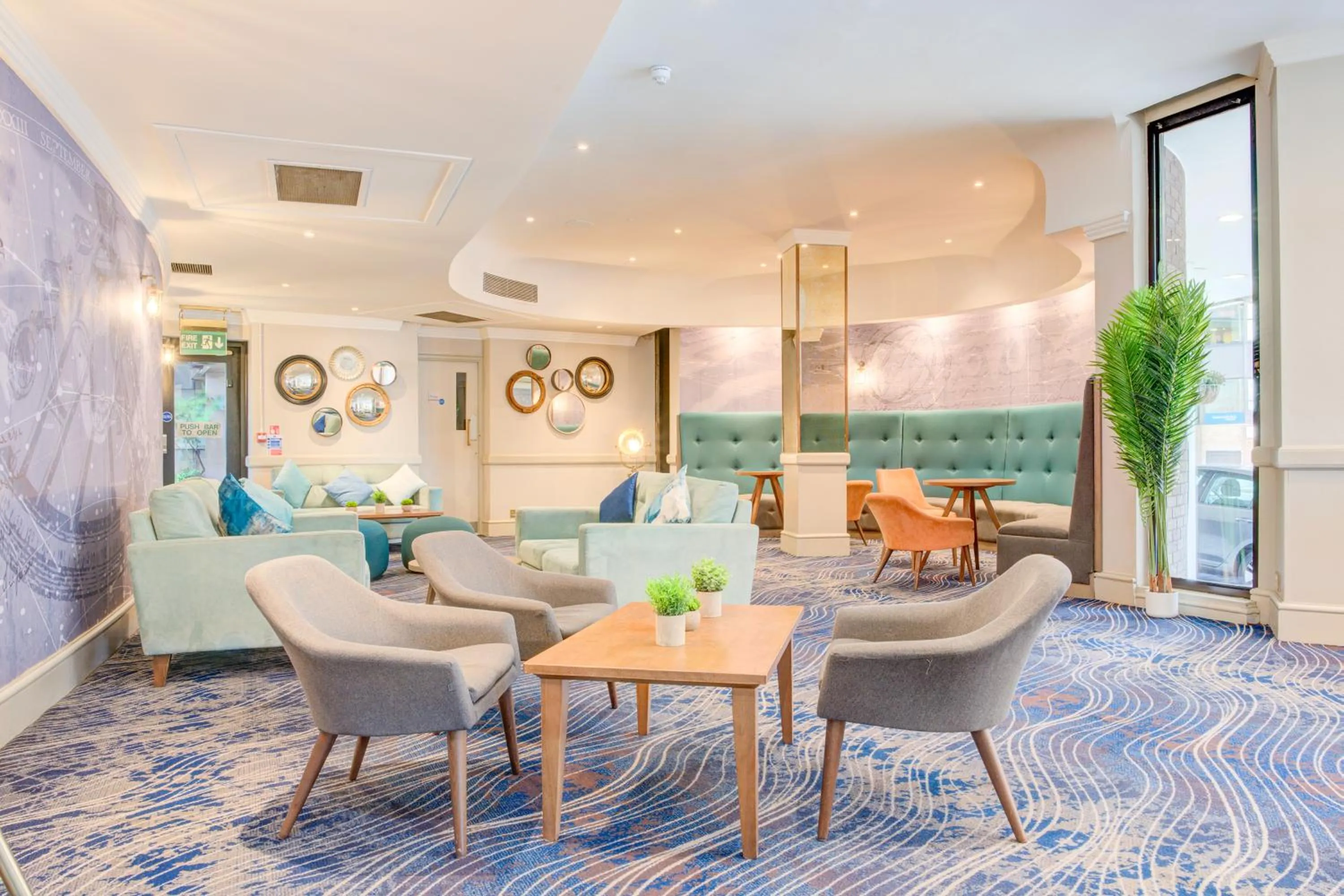 Seating area in Atlantic Tower Hotel Liverpool By Sunday