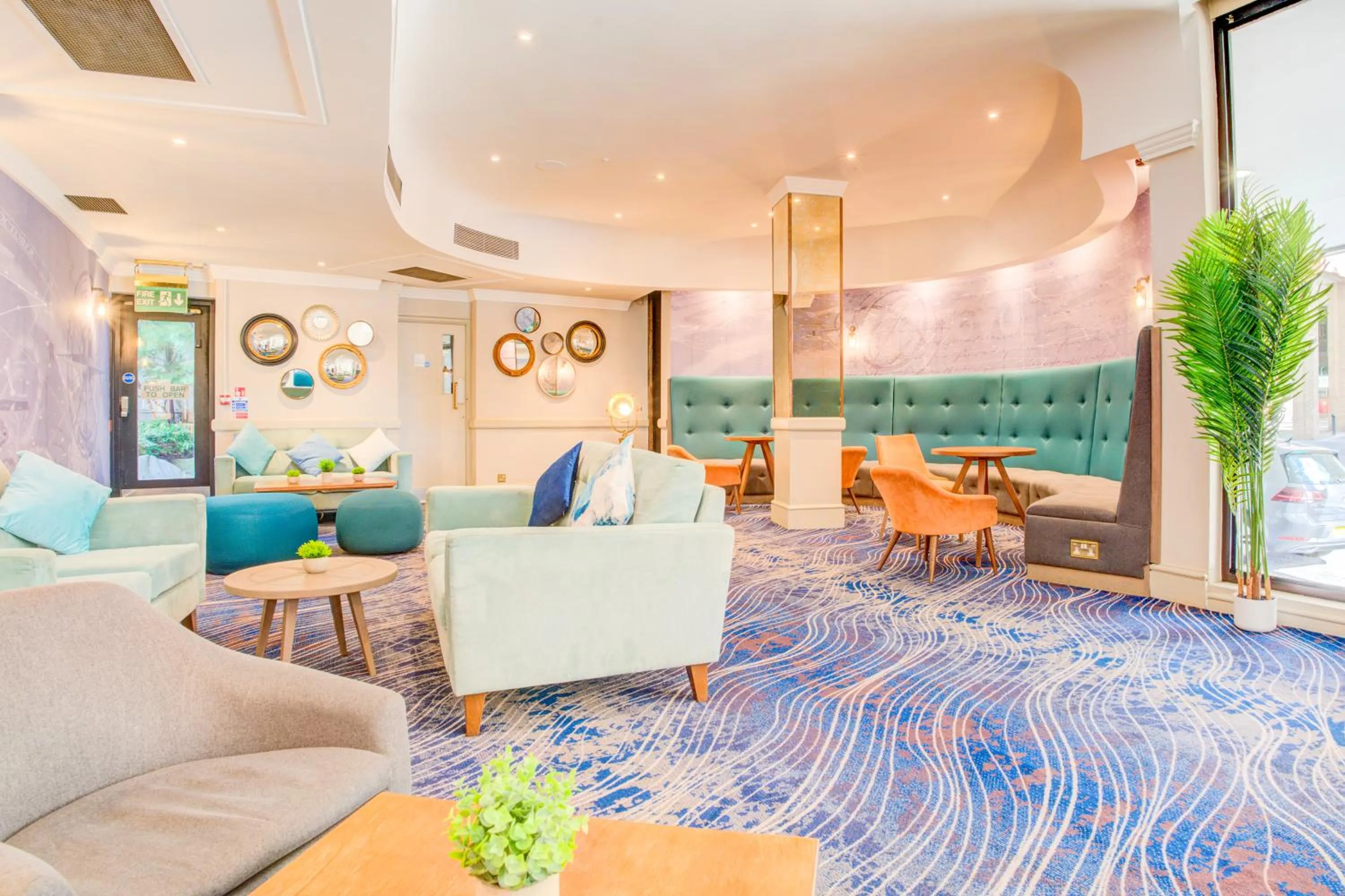 Seating area in Atlantic Tower Hotel Liverpool By Sunday