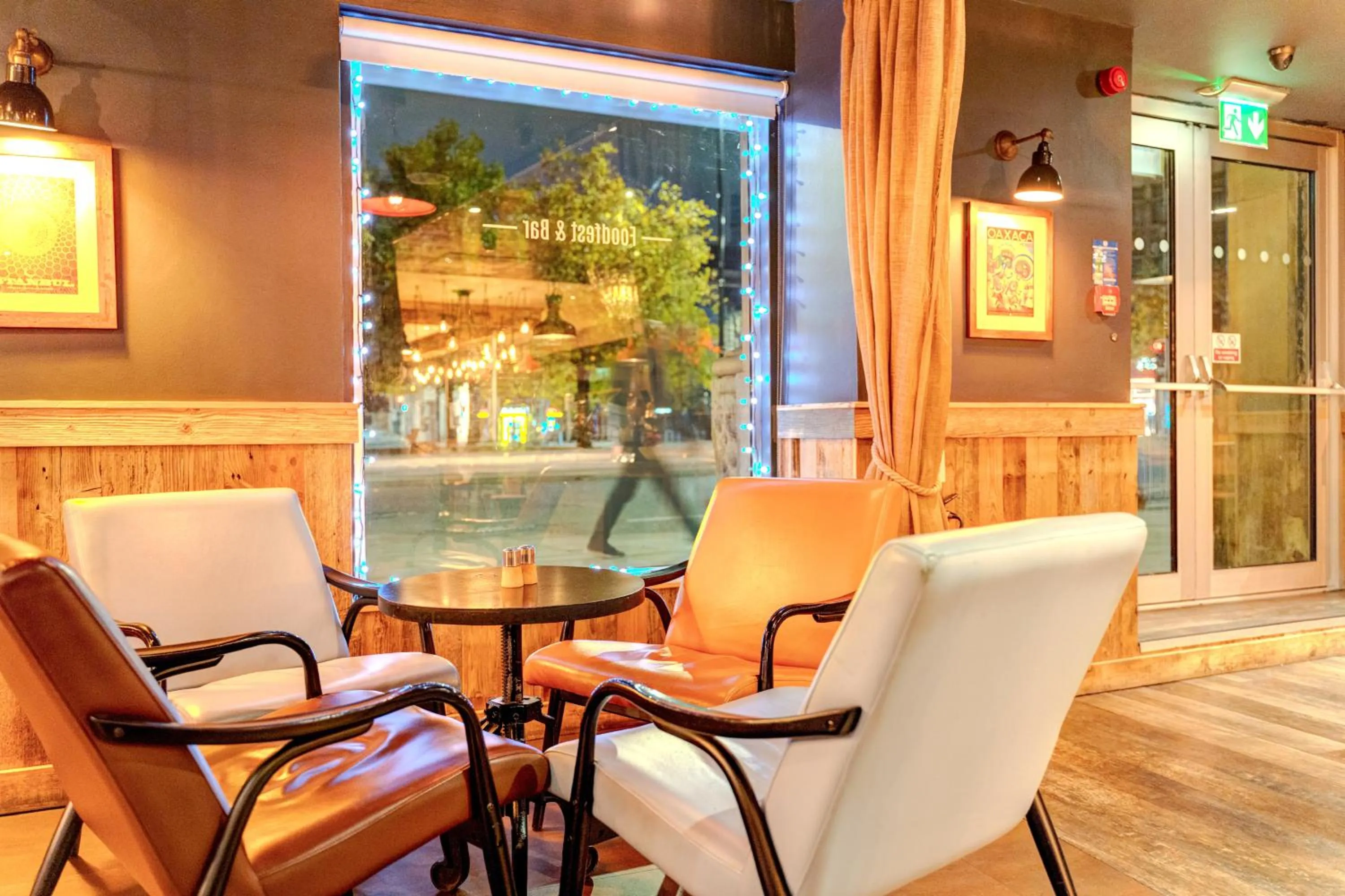 Seating area in Manchester Portland By Sunday