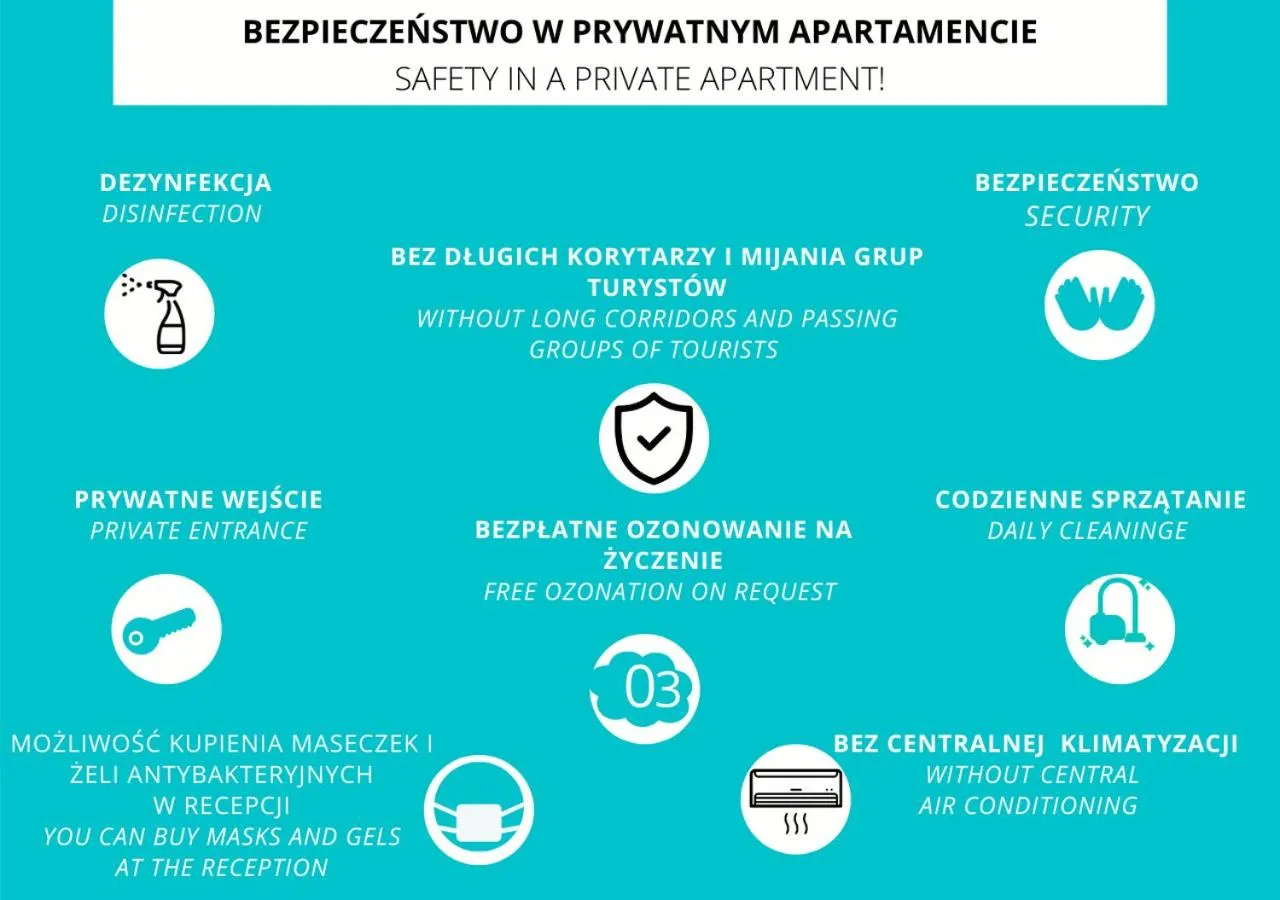 Logo/Certificate/Sign in 2 Nights Apartments - great location, right next to Main Rail and Bus Station, 10 min to Main Square by foot