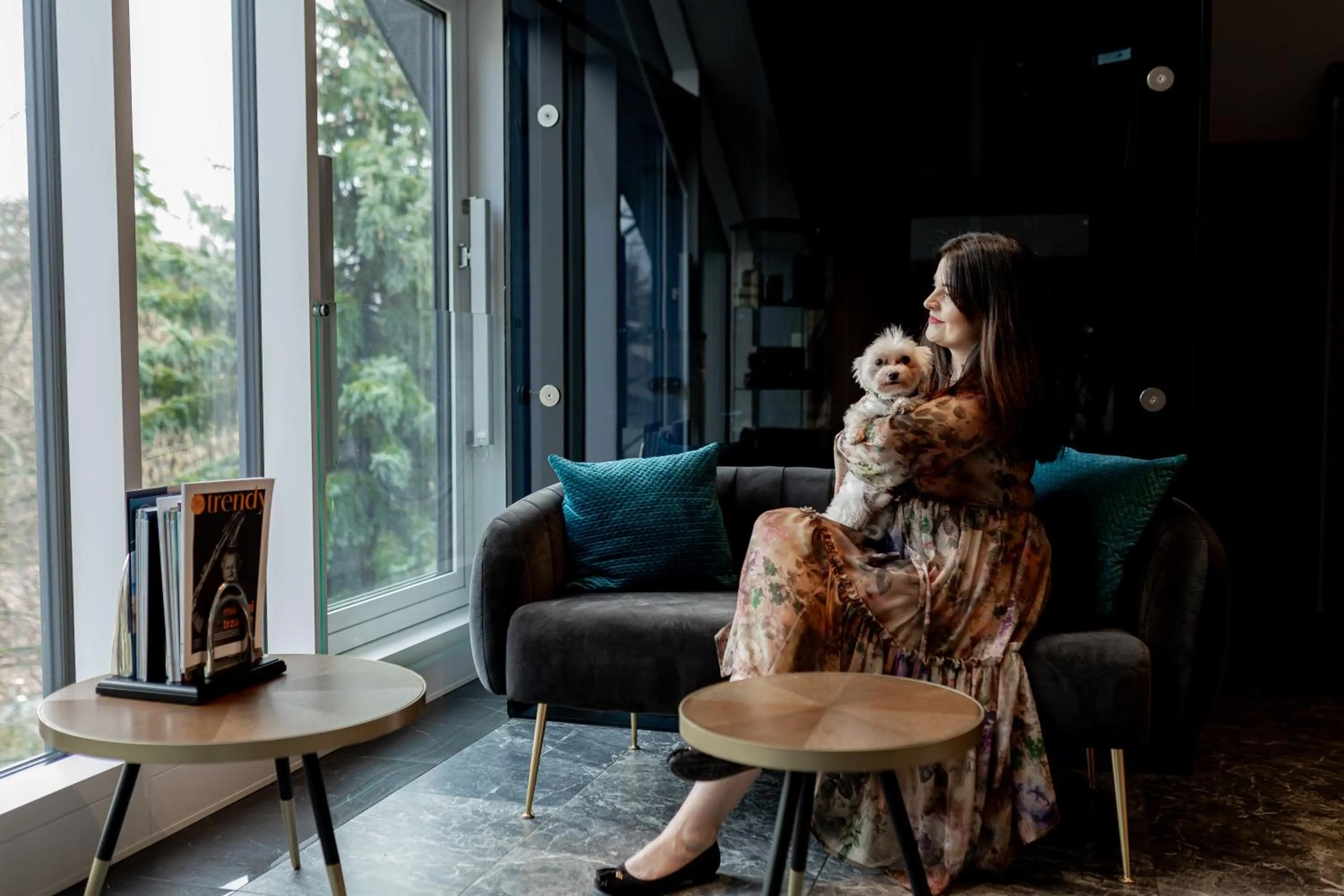 Seating area in My Story Sopot Apartments