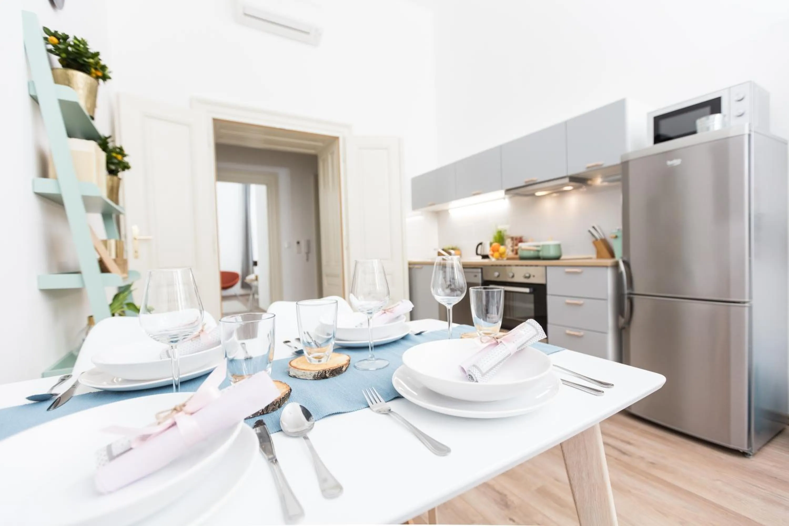 Kitchen or kitchenette in Chill apartments