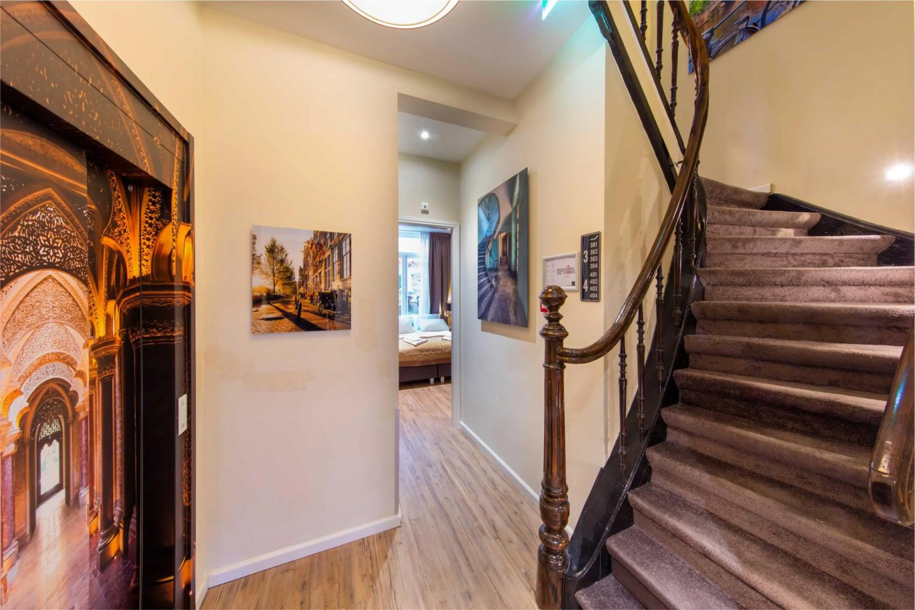 Decorative detail in Royal Plaza Hotel Amsterdam