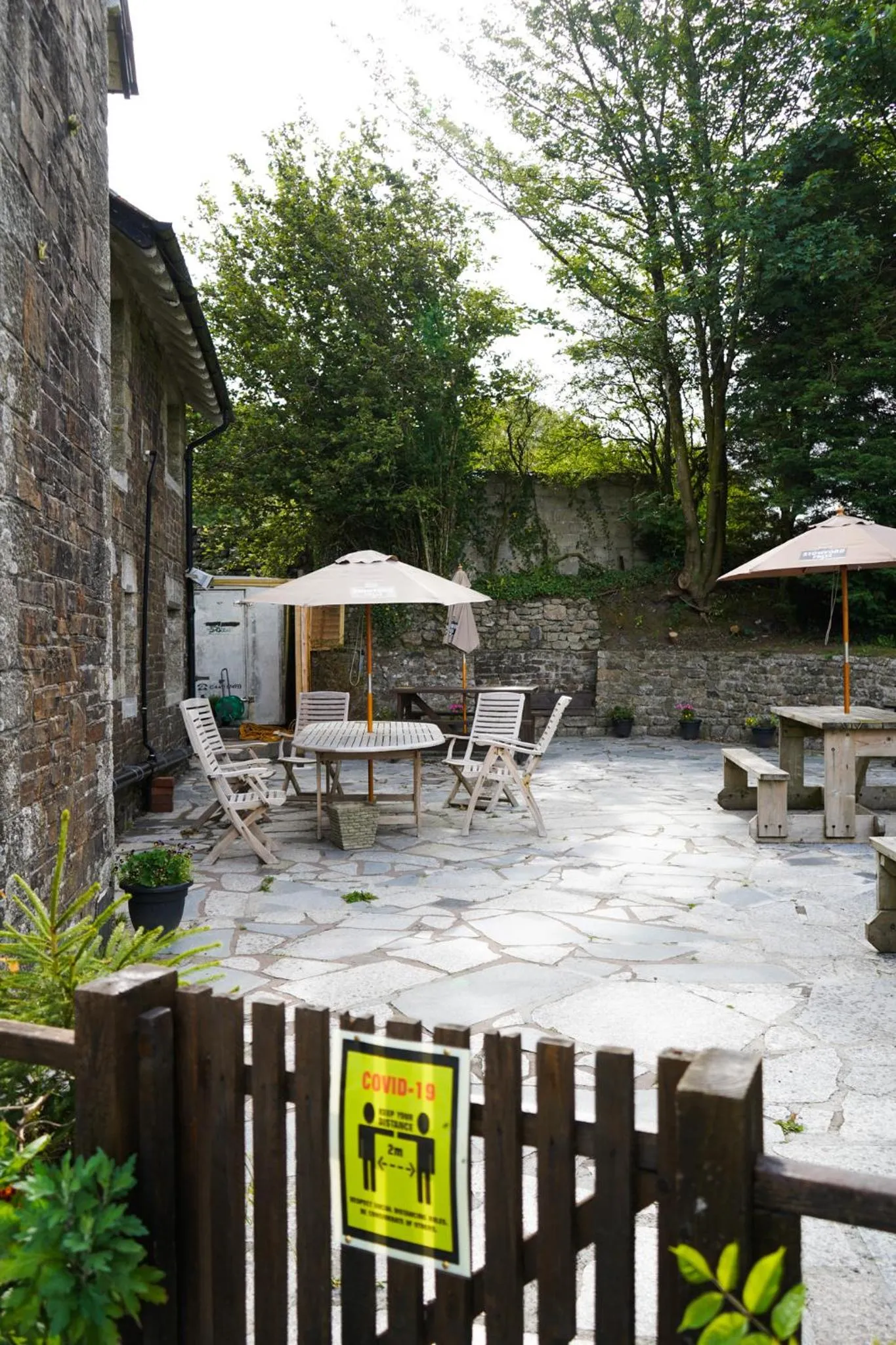 Garden in Fox & Hounds Hotel