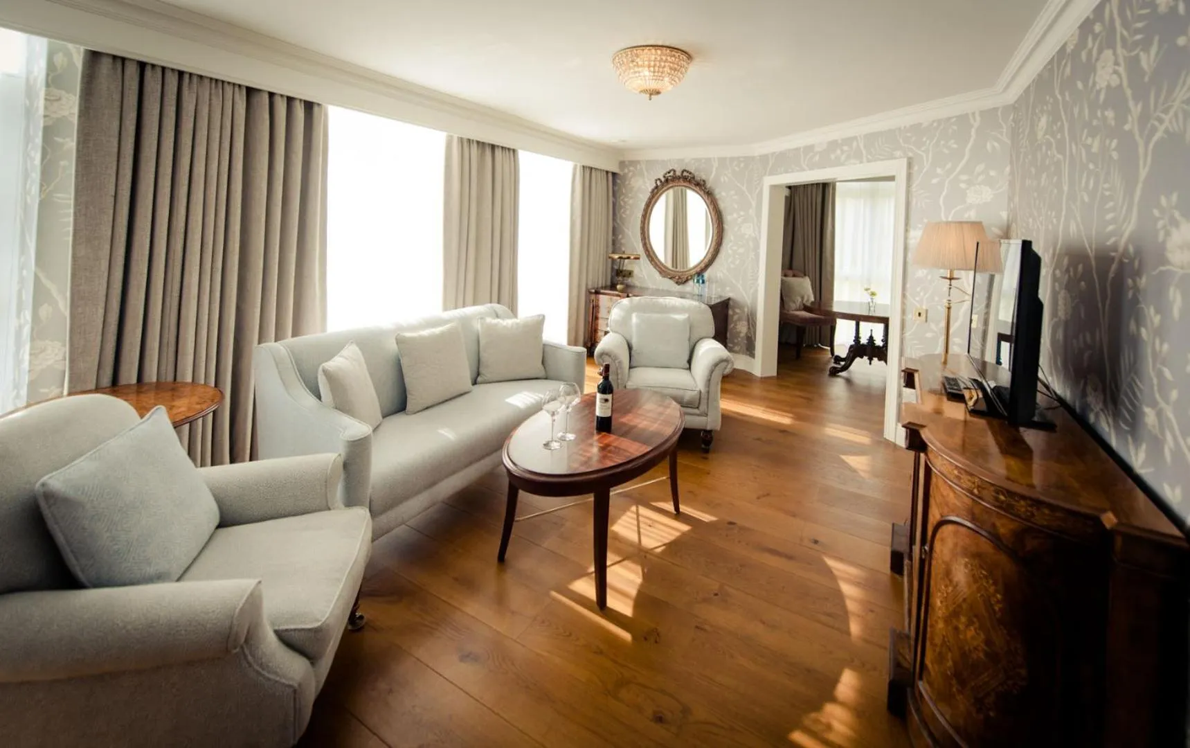 Seating area in Cahernane House Hotel