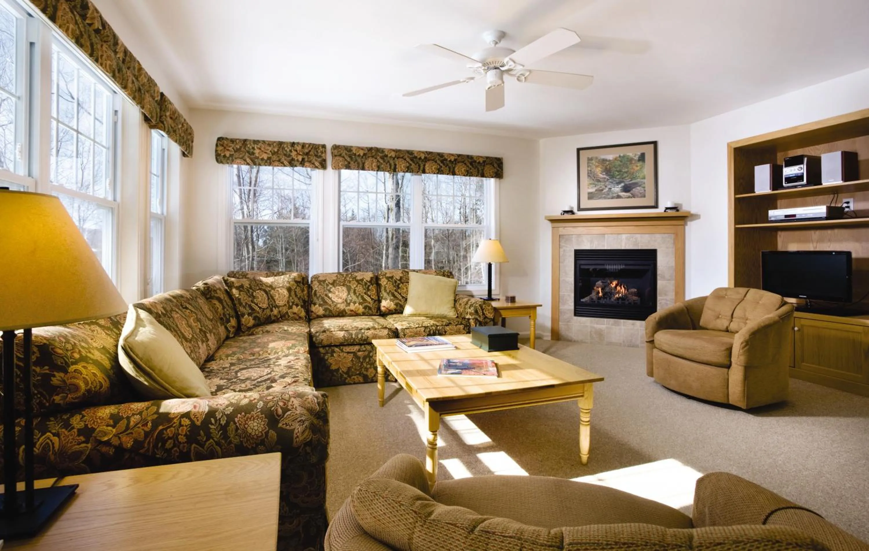 Living room in Club Wyndham Smugglers' Notch Vermont
