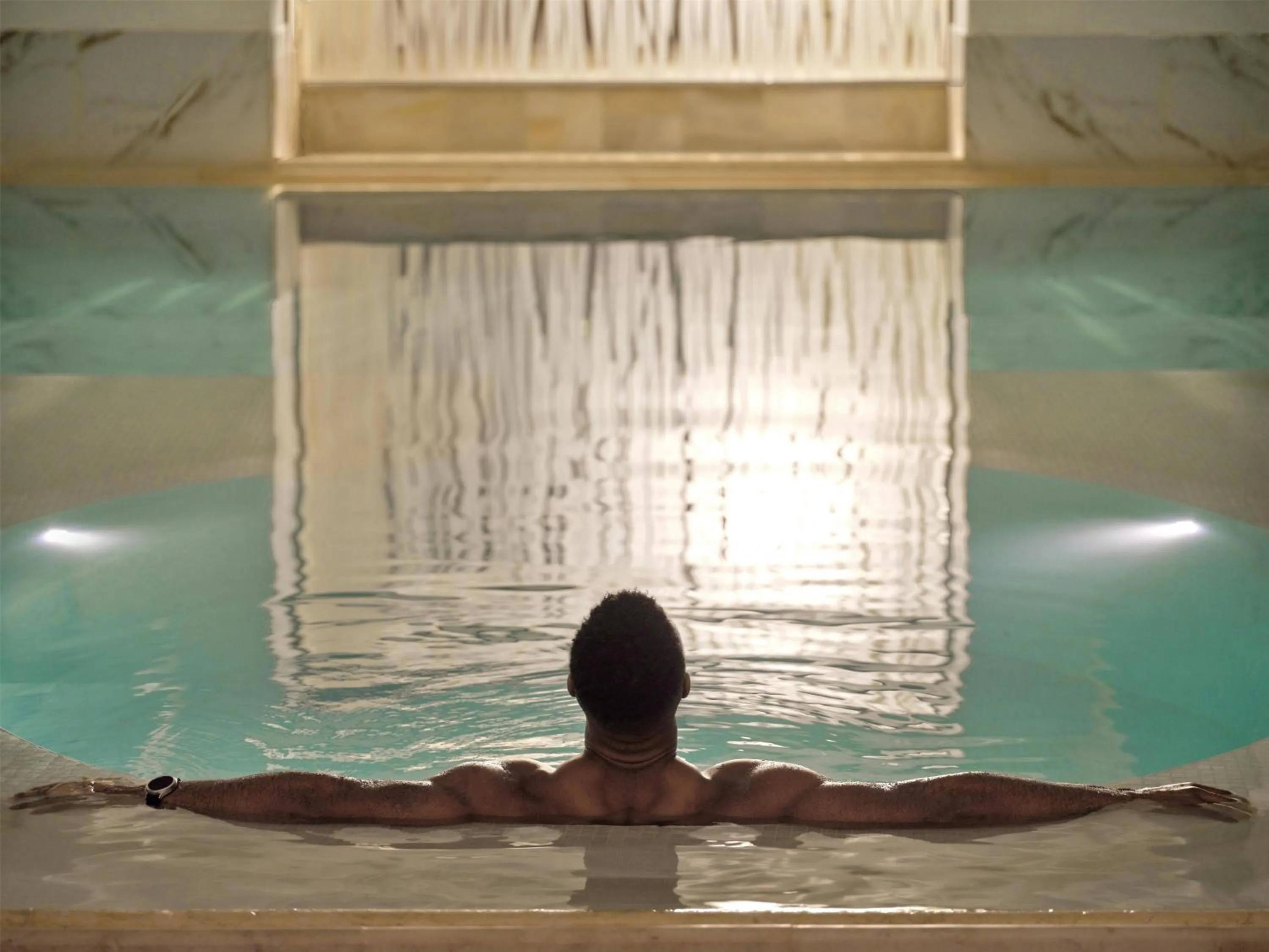 Pool view in NH Collection Prague Carlo IV