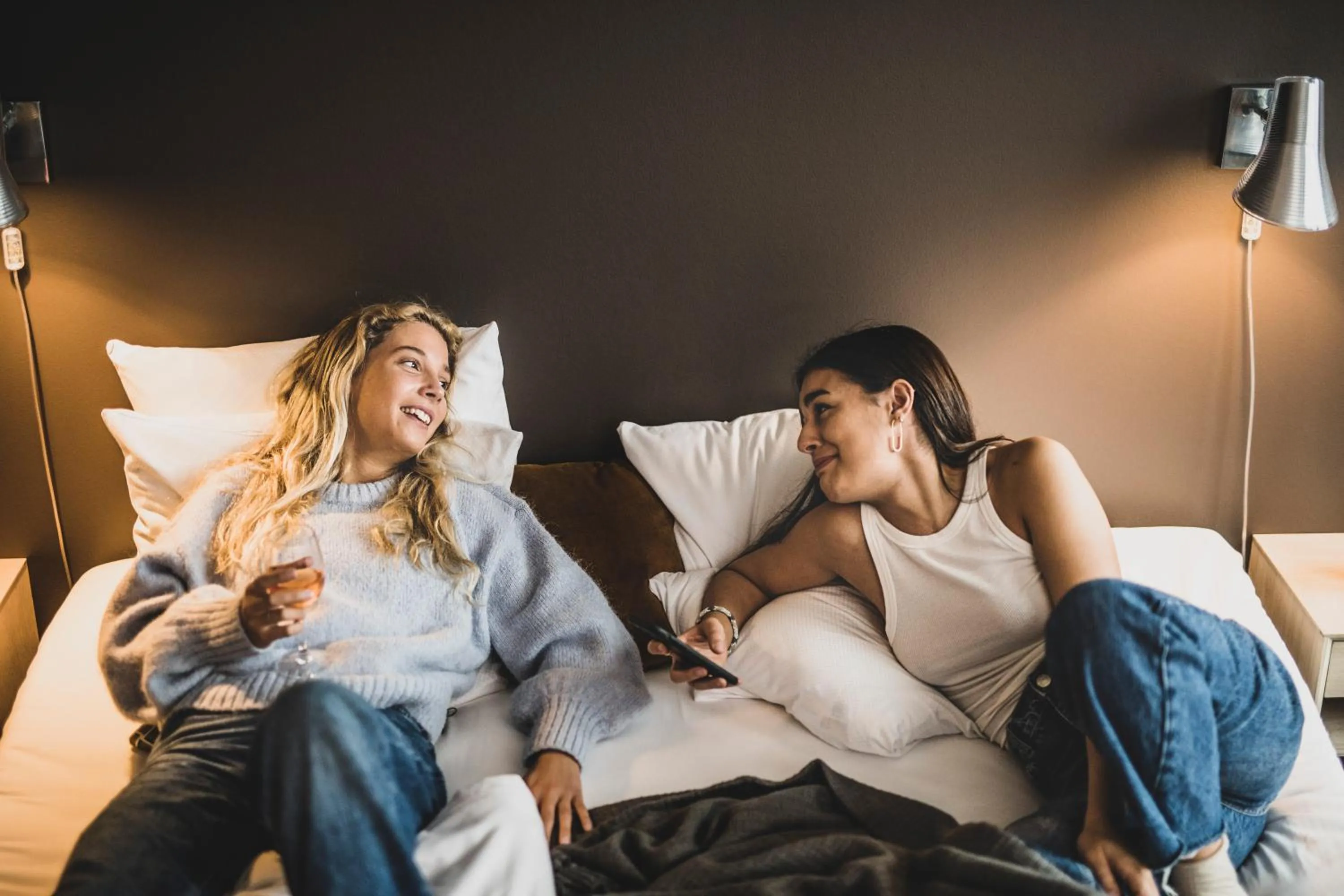 People, Bed in Hotel Kolding