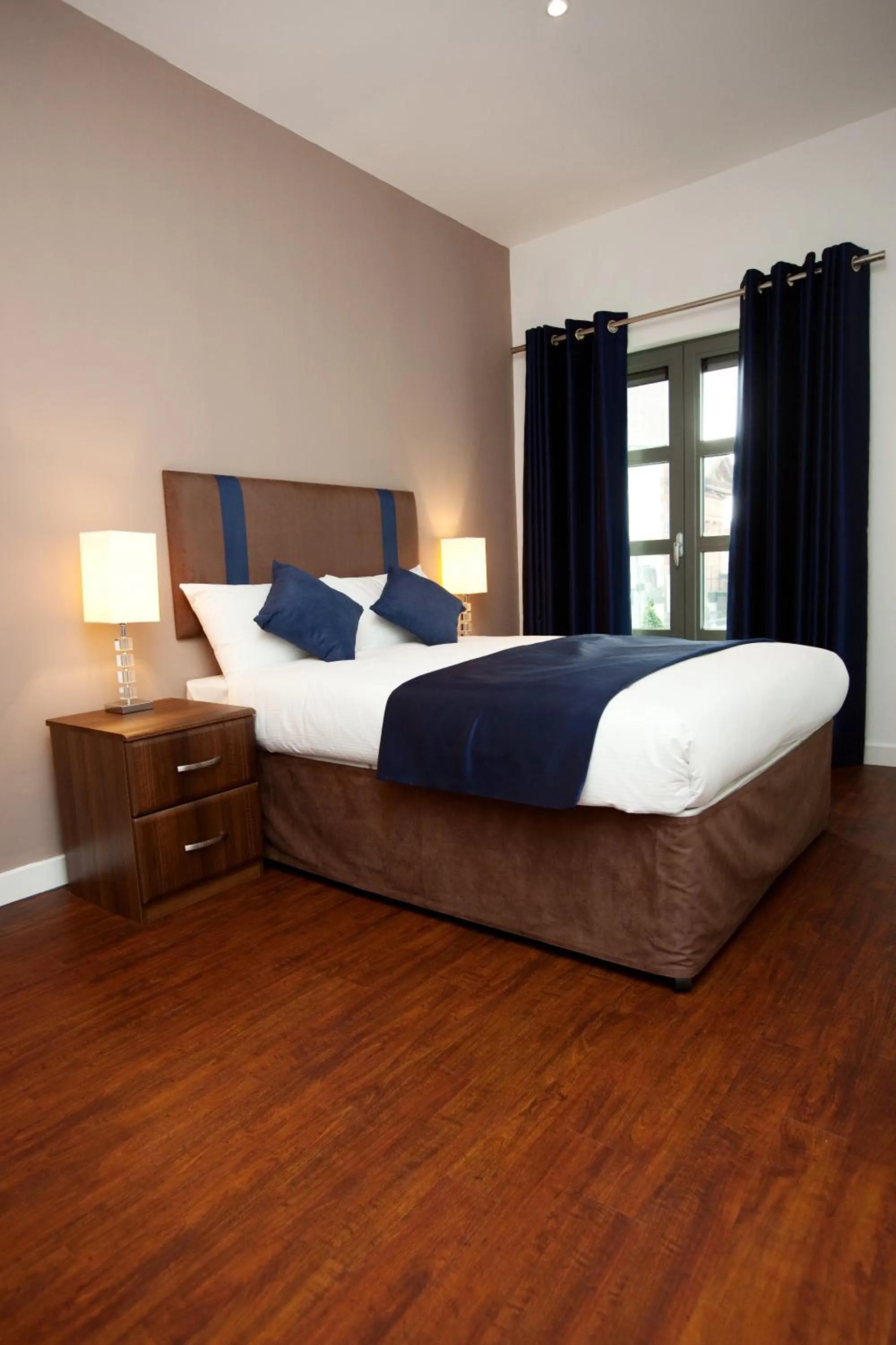Bed in The Spires Serviced Apartments Glasgow