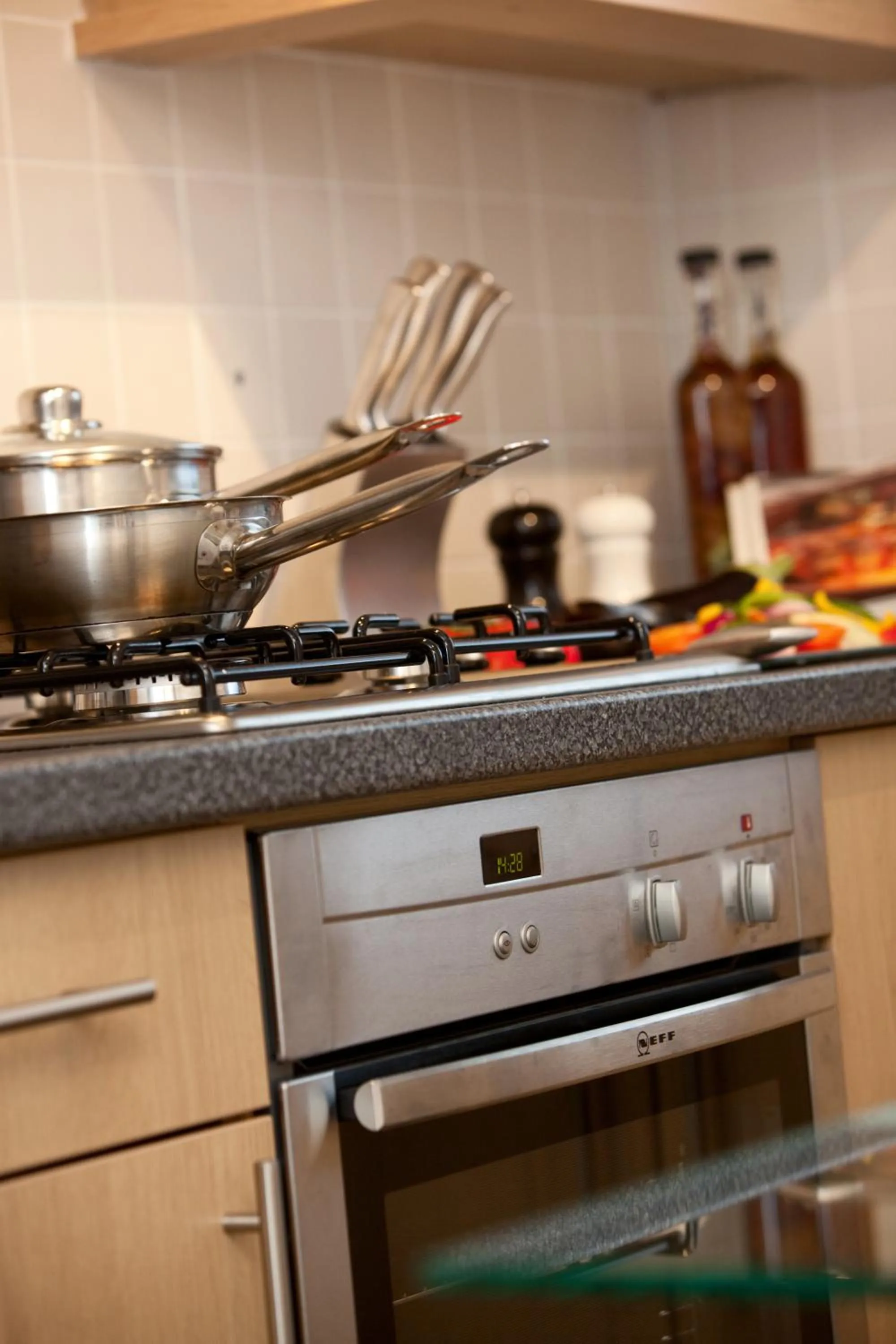 Kitchen or kitchenette in The Spires Serviced Apartments Aberdeen