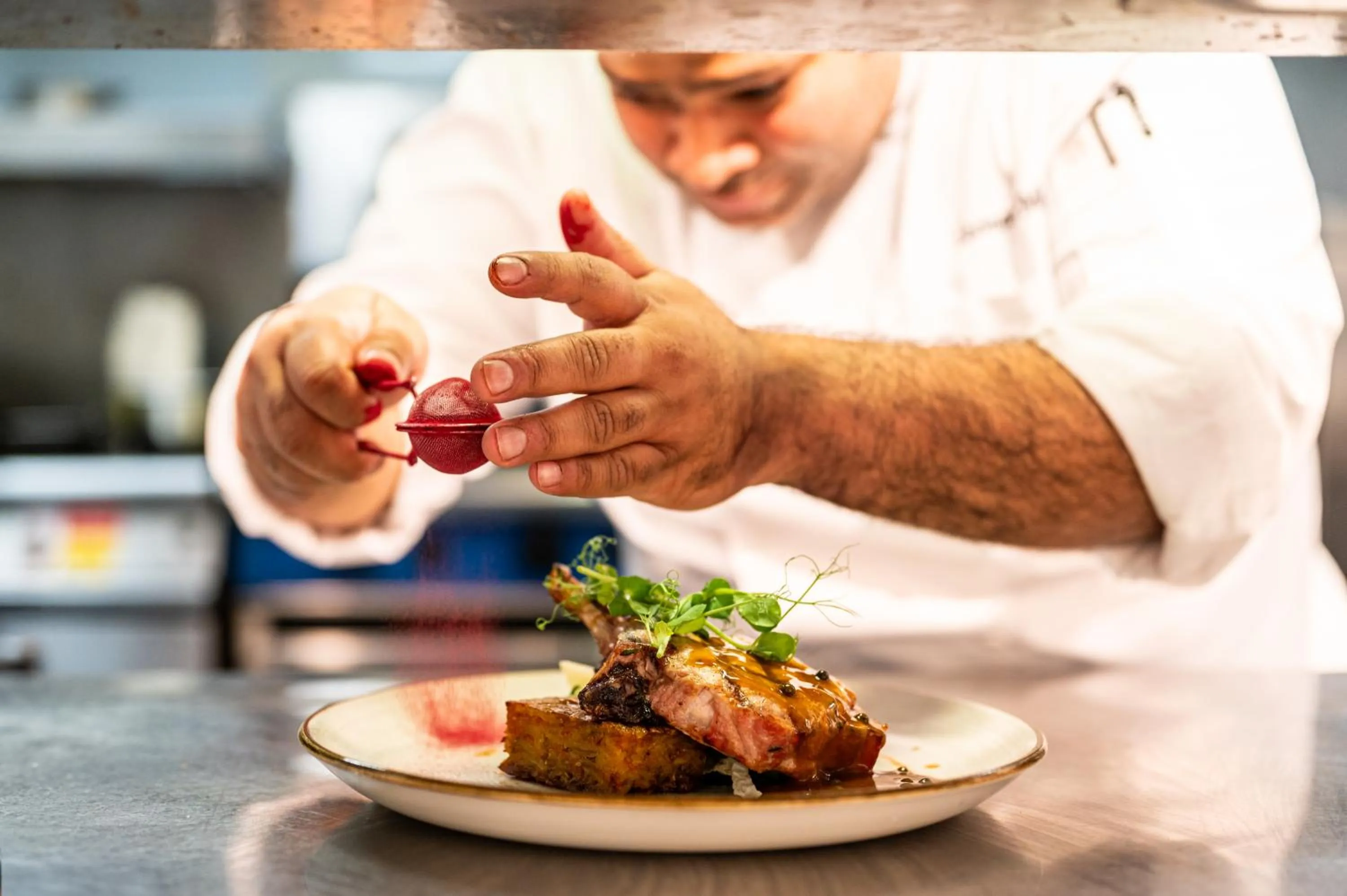 Food close-up in Milton Hill House