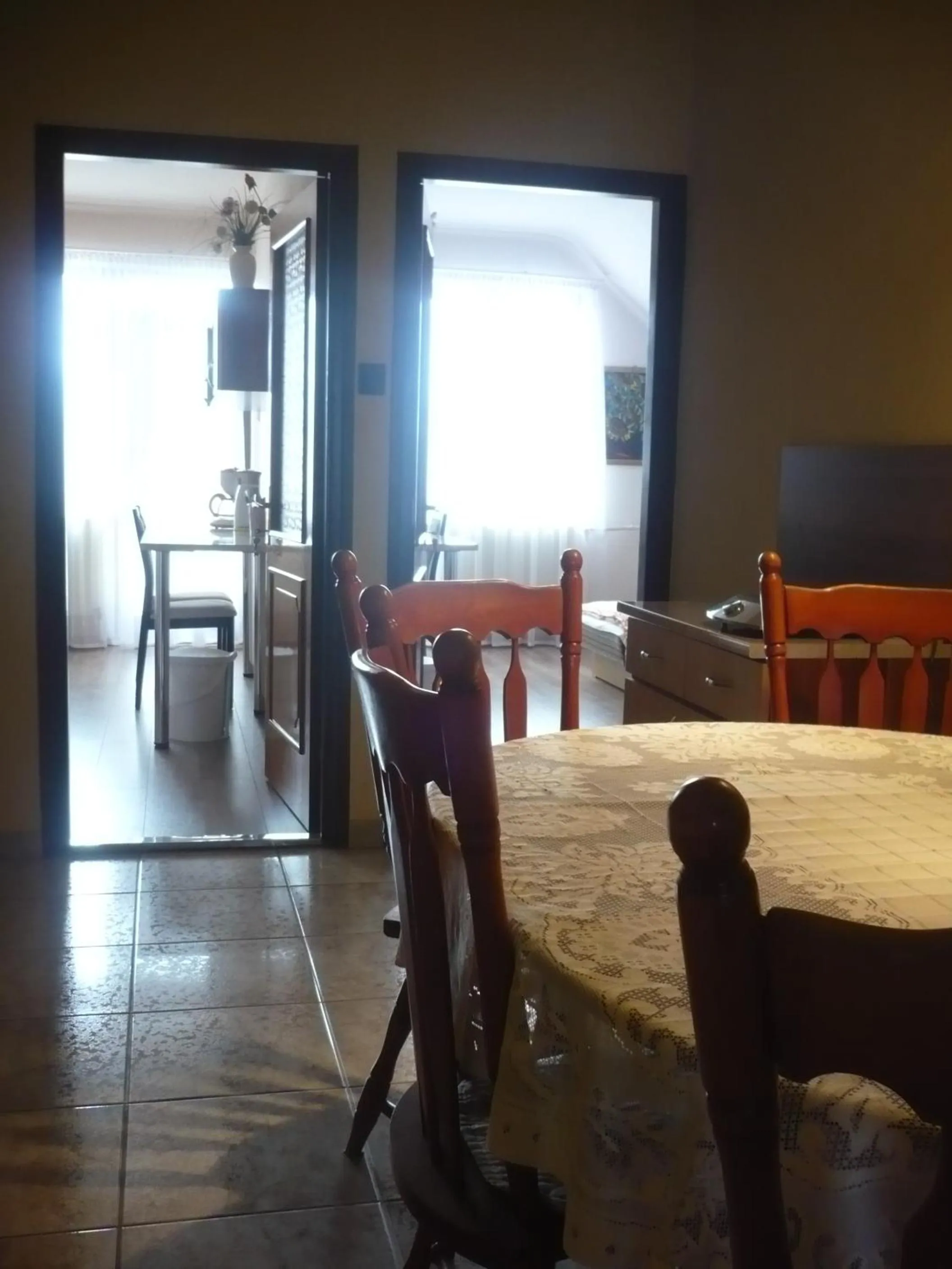 Dining area in Anna Báthory Apartmanház
